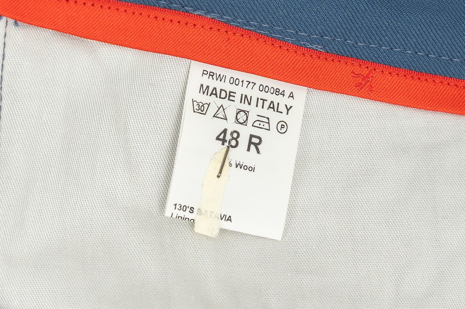 750$ ISAIA NAPOLI Blue 5 Pockets Short Pant Wool 130's 32 US / 48 EU