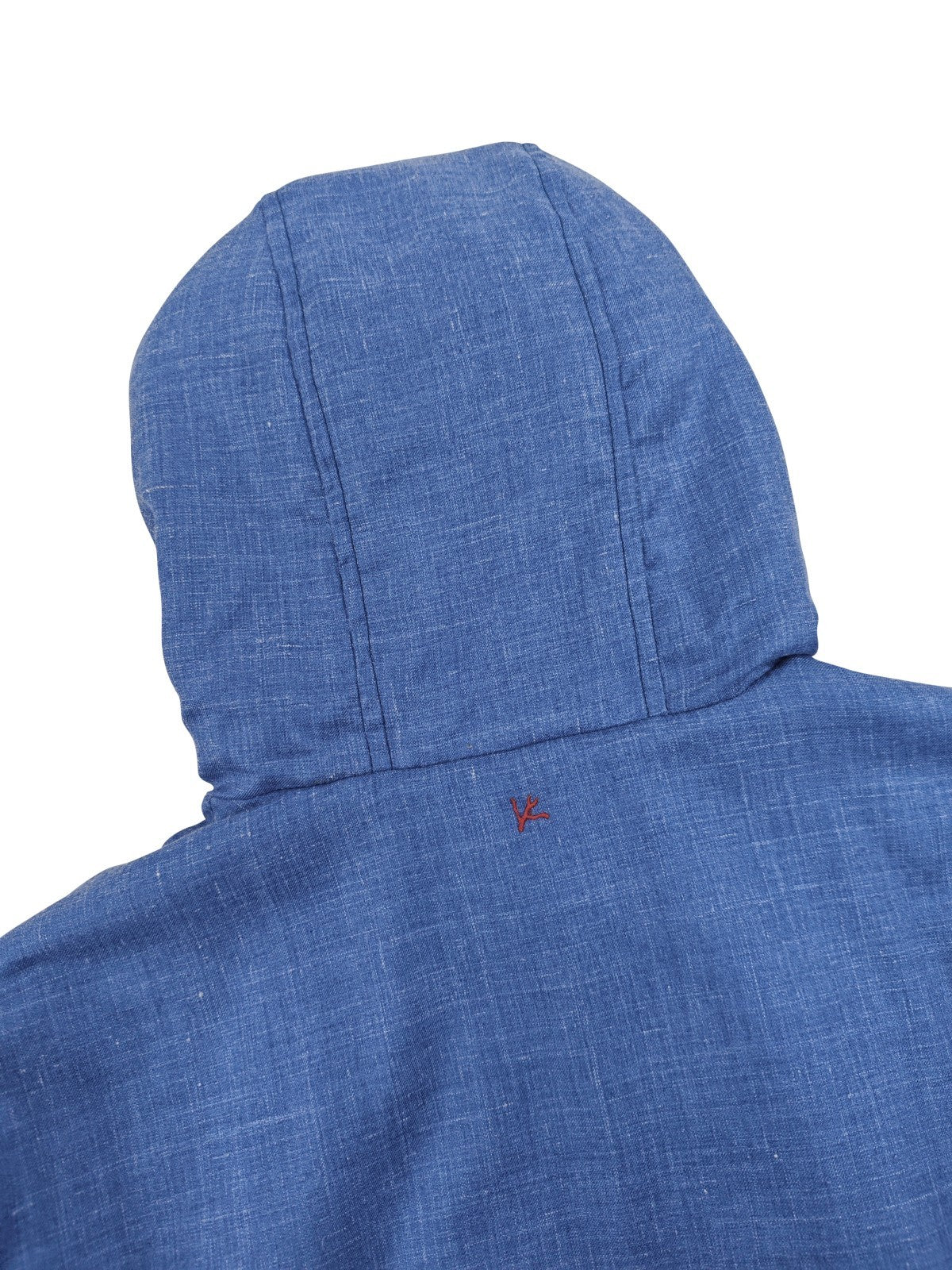 $3400 ISAIA NAPOLI Blue Reversible Hooded Bomber Jacket Wool Blend 40 US 50 EU