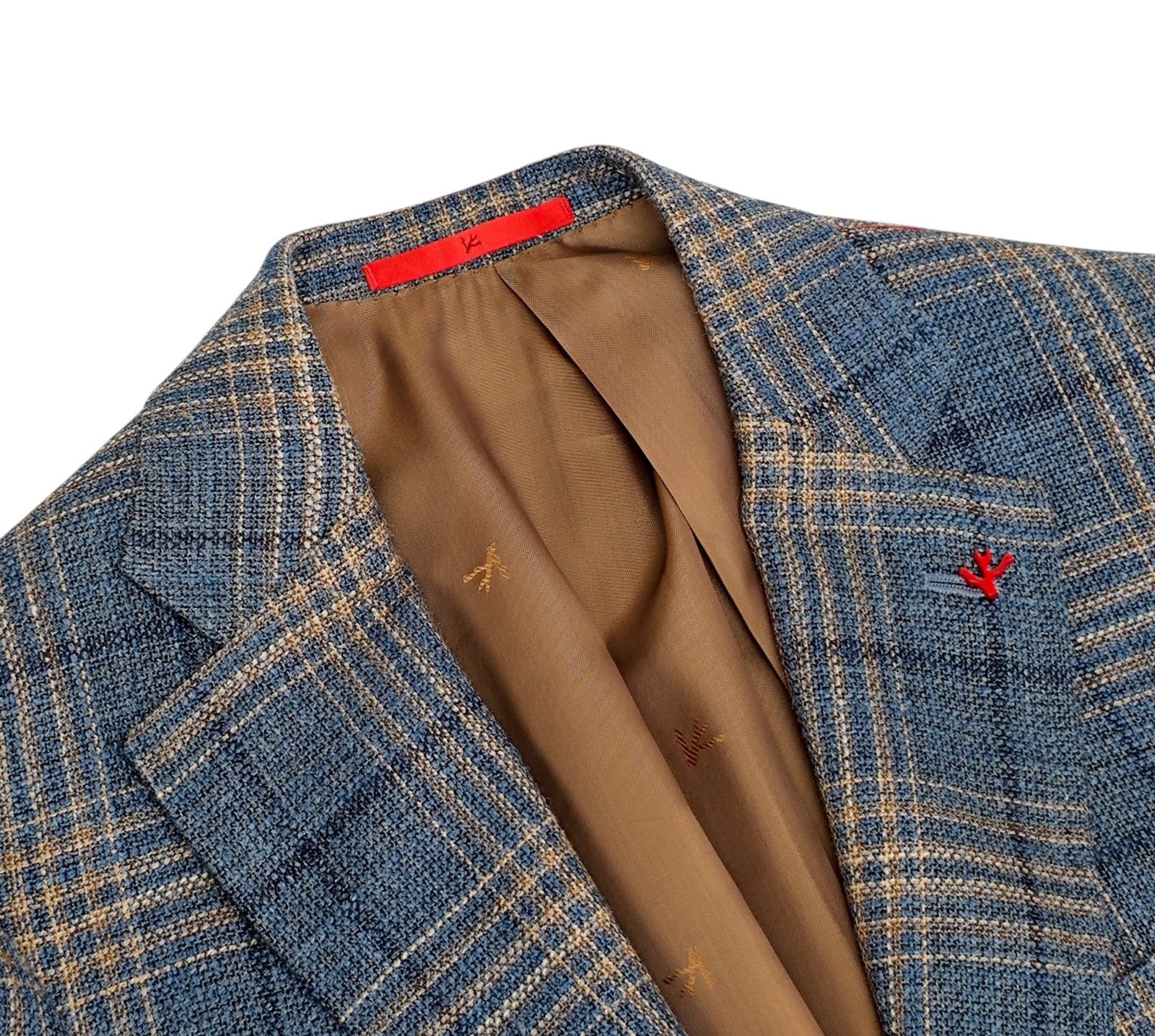 $4850 ISAIA NAPOLI "Capri" Blue Hand-Sewn Sport Coat Wool Silk 34 US / 44 EU 8R
