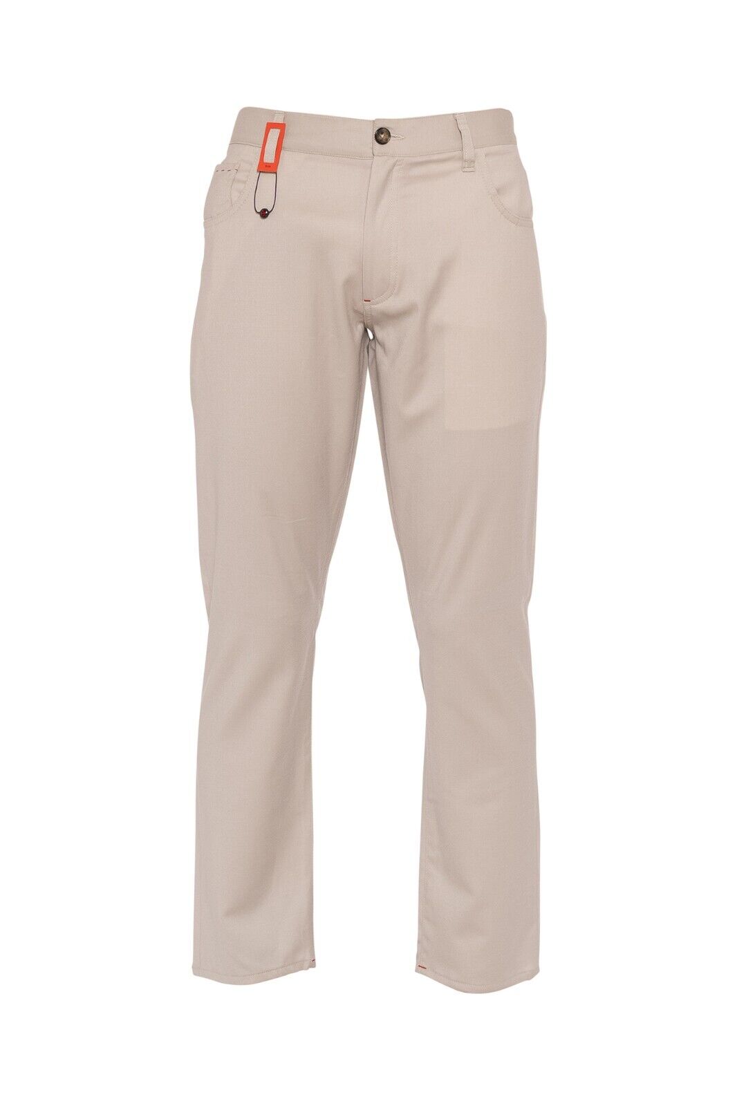 990$ ISAIA NAPOLI Beige 5 Pockets Trousers Sport Pant Wool 34 US / 50 EU Slim