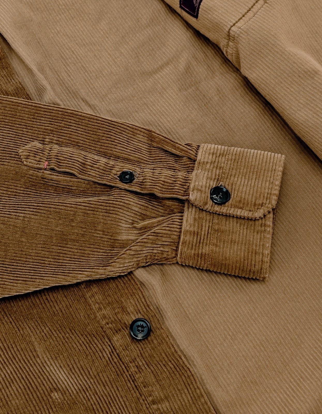 $1200 ISAIA NAPOLI Brown Hand-Sewn Overshirt Jacket Corduroy Cotton Size XL