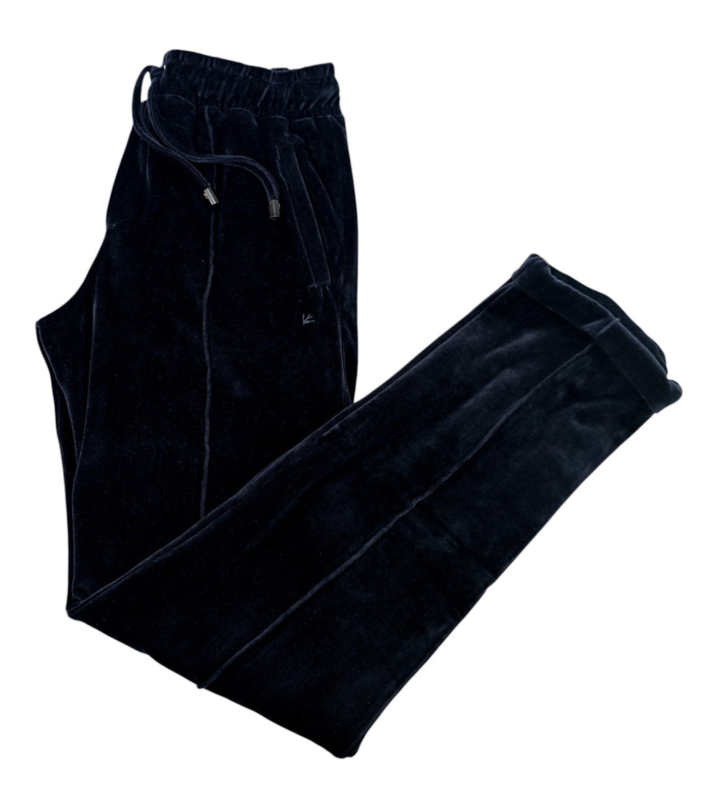 $2800 ISAIA NAPOLI Dark Blue Tracksuit Jogging Velvet Cotton - Cashmere Size M