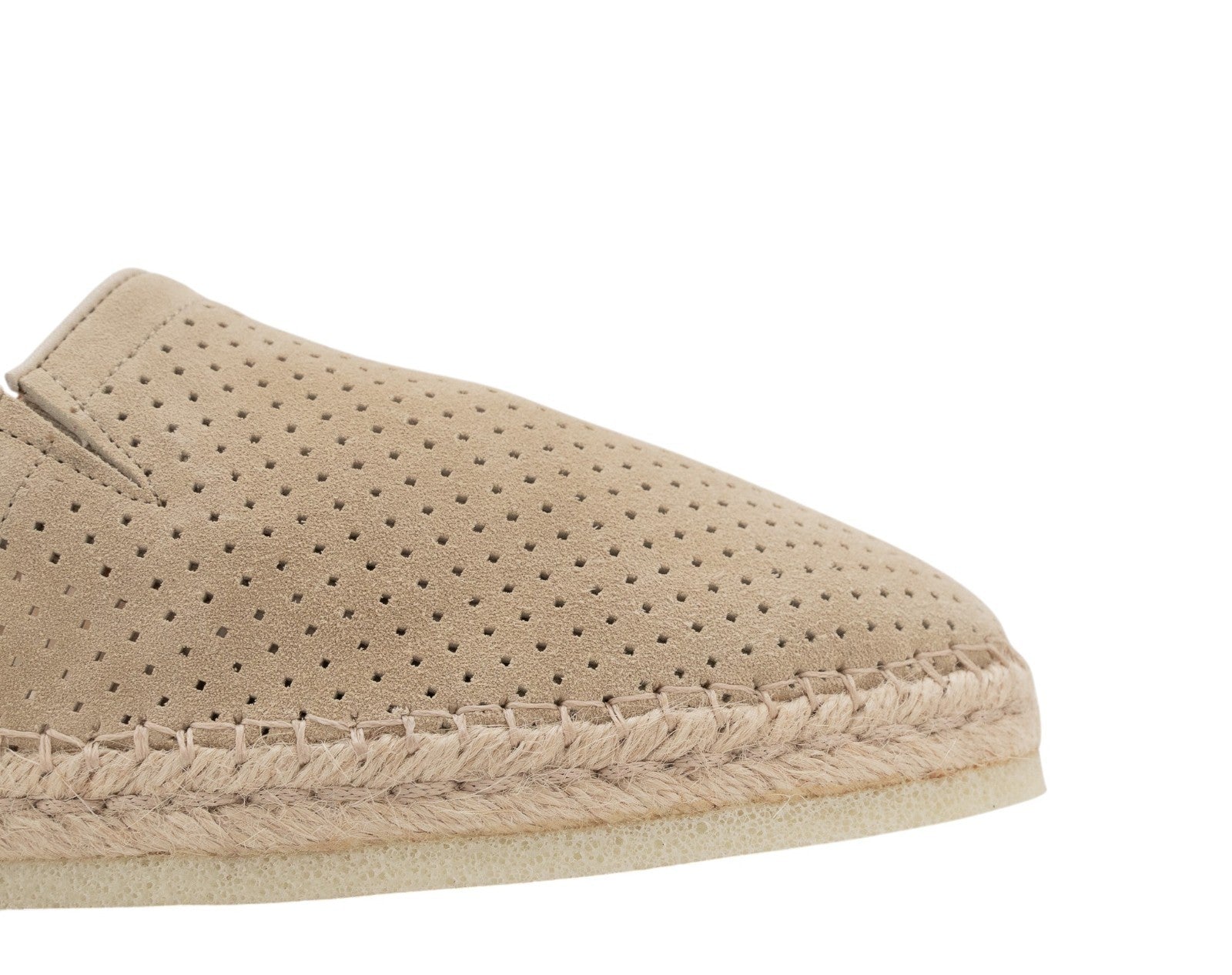 750$ TESTONI Espadrillas "Capri" Shoes Perf. Unlined Wheat 8 UK / 9 US / 42 IT