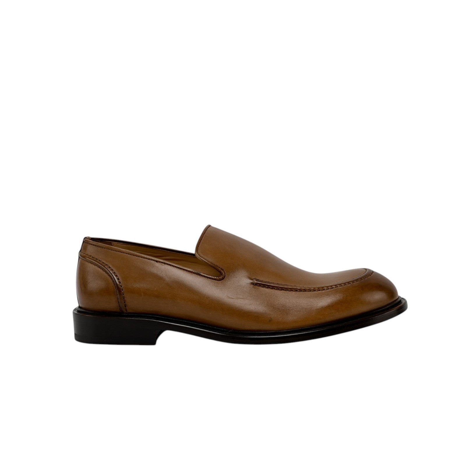 1300$ TESTONI Loafer Bolognese Construction Lux Calf Brown 8 UK / 9 US / 42 IT