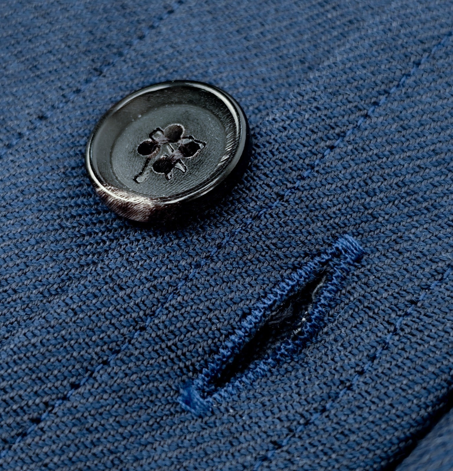 $1850 ISAIA NAPOLI Blue Hand-Sewn Overshirt Jacket Wool - Cashmere Size XL