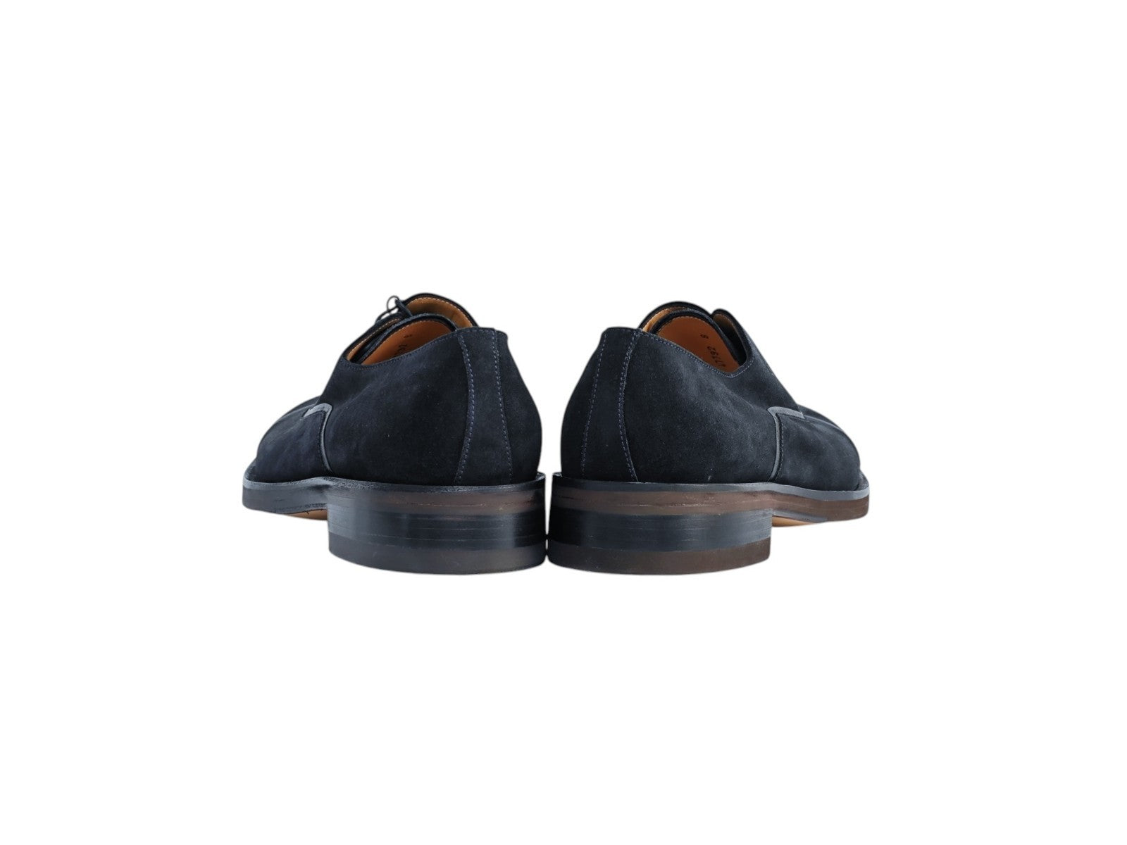 850$ TESTONI Bologna 1929 Gressoney Oxford Shoes Navy Eco Suede 8 UK 9 US 42 IT