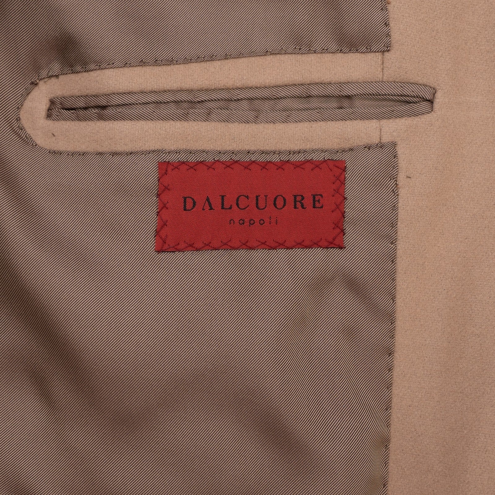 Sartoria DALCUORE NAPOLI Camel Hand-Sewn Overcoat Coat Heavy Wool 36 US / 46 EU
