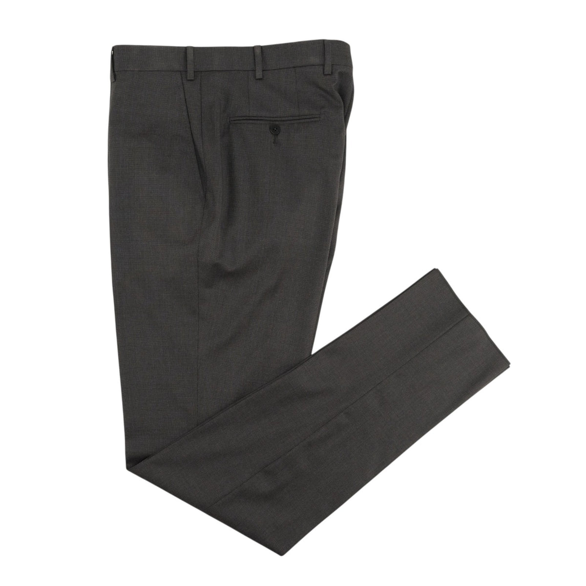 $6850 ISAIA NAPOLI "Capri" Dark Gray Suit Hand-Sewn Fine Wool Textured