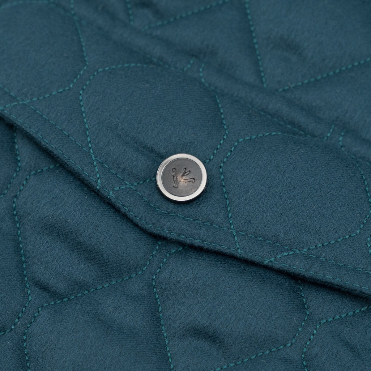 $6250 ISAIA 100% Cashmere Storm System® Jacket Coat Petrol Blue 38 US / 48 EU