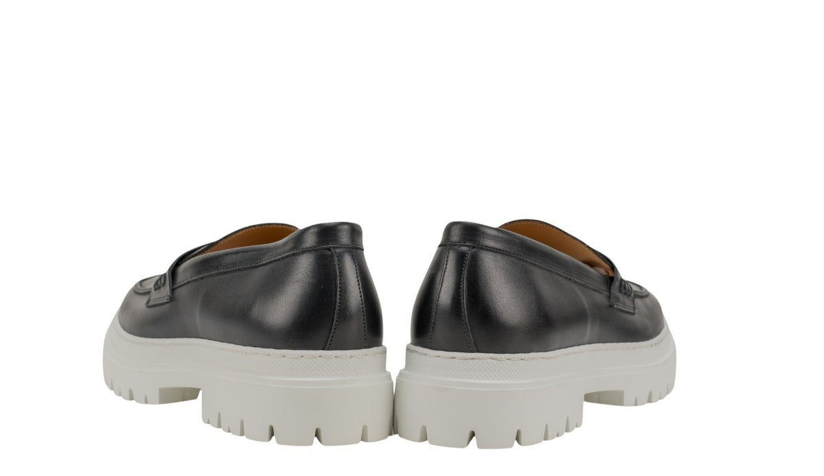 1050$ TESTONI "Mantova" Loafer Black Sneaker Lux Calf 8 UK / 9 US / 42 IT