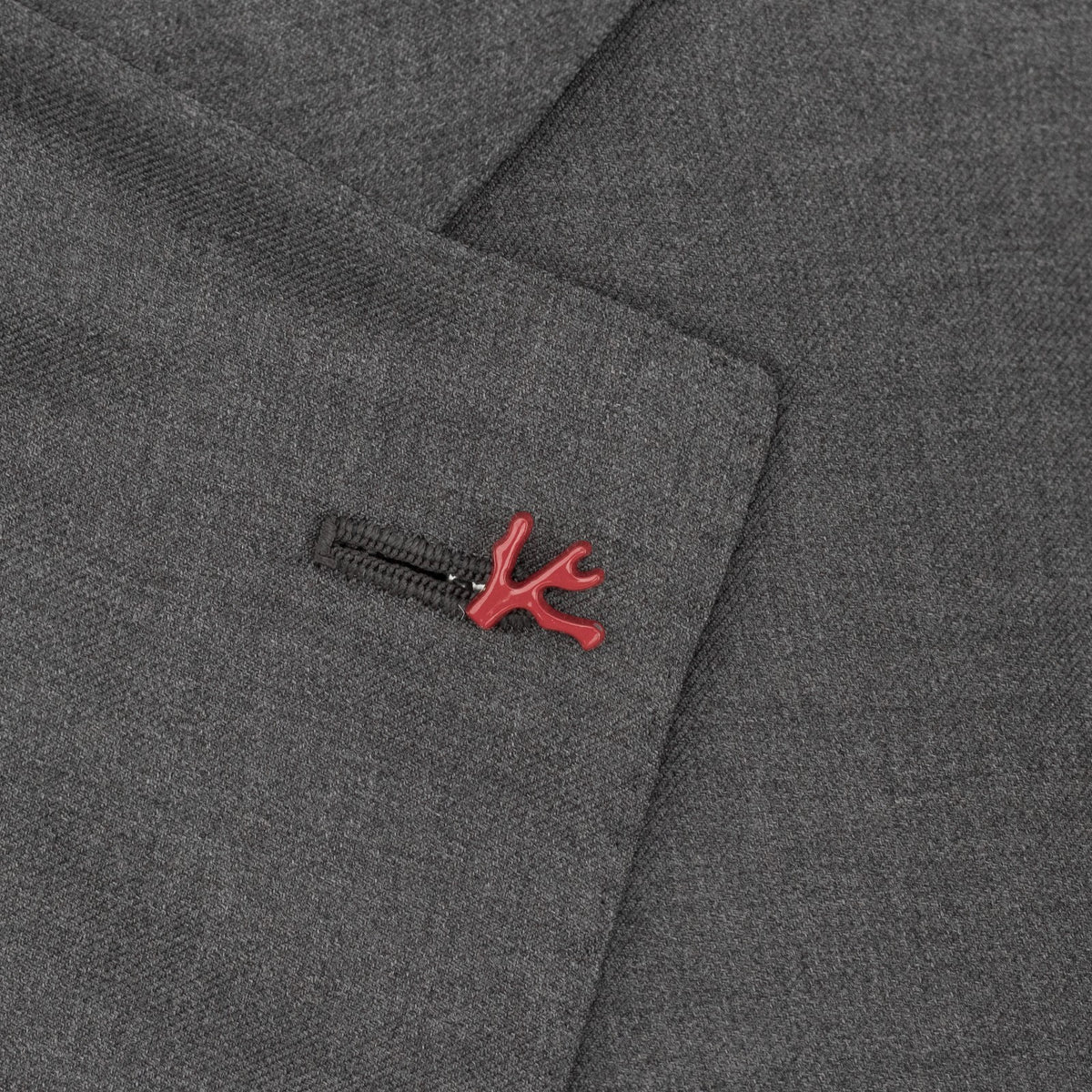 $7120 ISAIA "Gregorio" Gray Suit Hand-Sewn Aquaspider Water Repellent Wool
