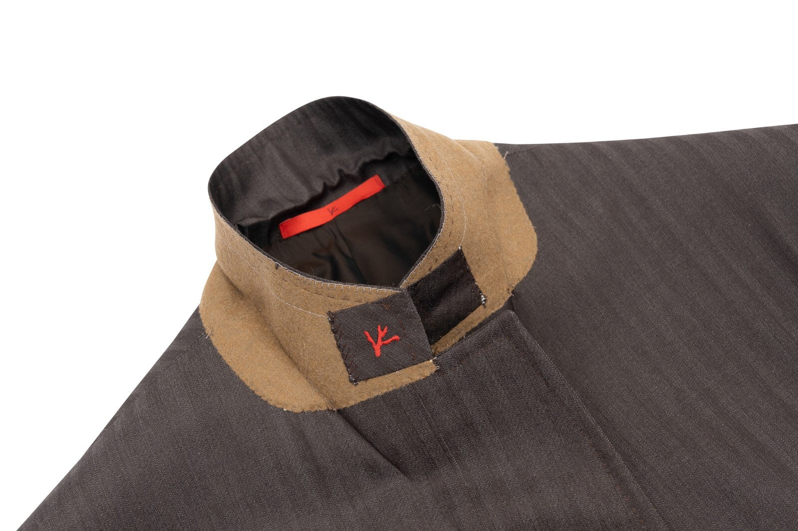$5800 ISAIA NAPOLI Solaro Dark Brown Hand-Sewn Suit Wool 44 US / 54 EU 8R
