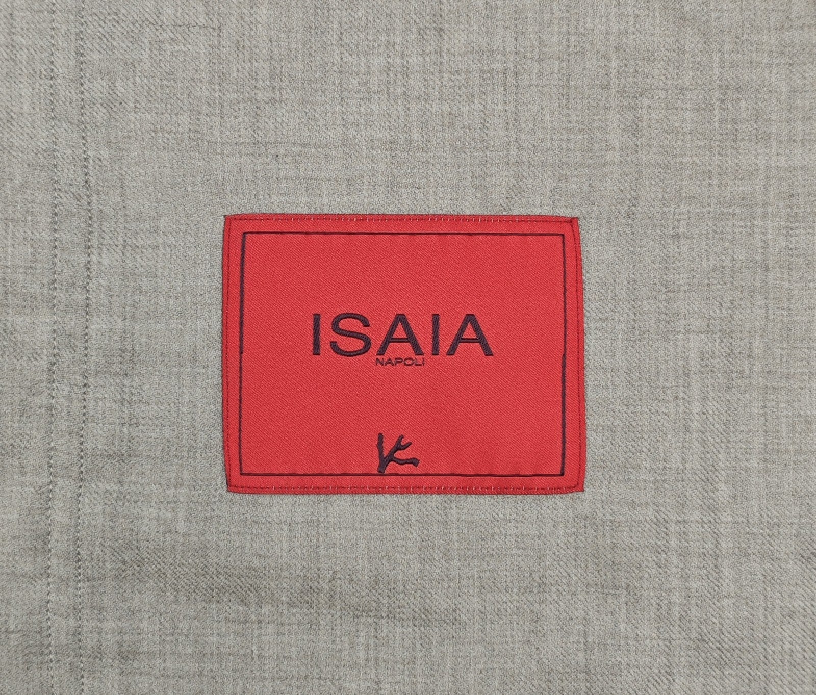 $2850 ISAIA NAPOLI Light Beige Hand-Sewn Overshirt Jacket Cashmere Silk Size M