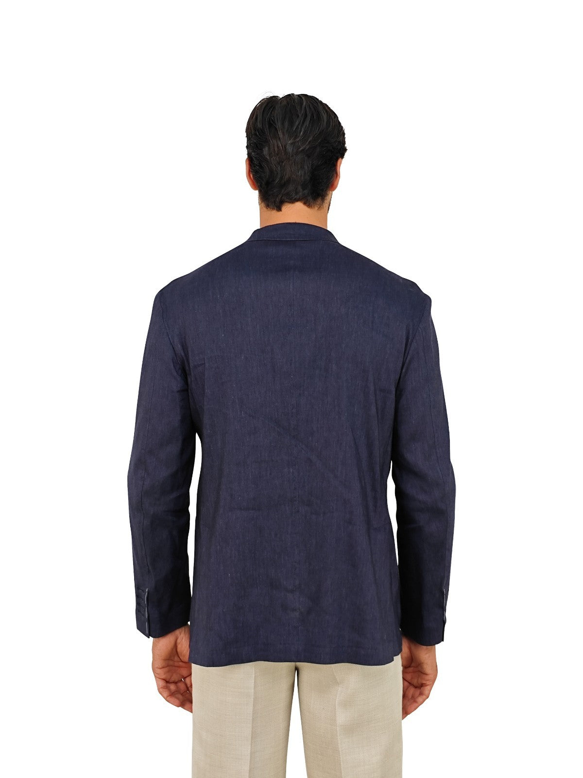 $2250 RUBINACCI LONDON HOUSE Blue Hand-Sewn Jacket Sport Coat Wool 38 US / 48 EU