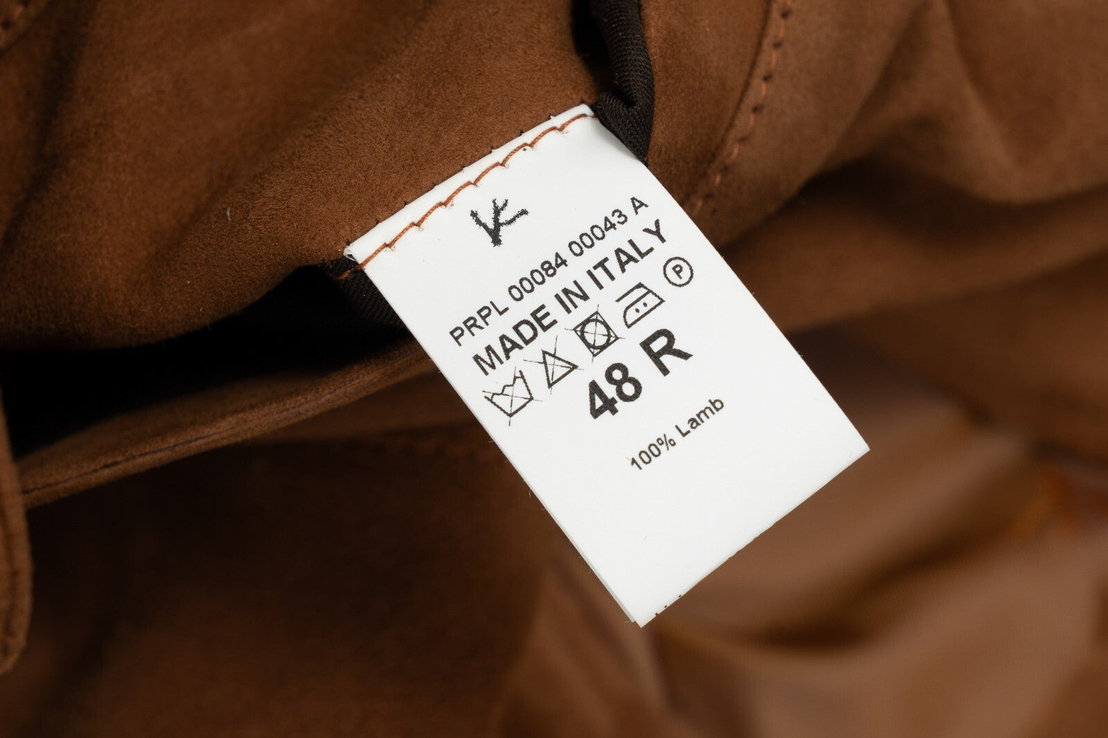 4300$ ISAIA NAPOLI Brown Vest Jacket Lambskin Suede Leather 38 US / 48 EU