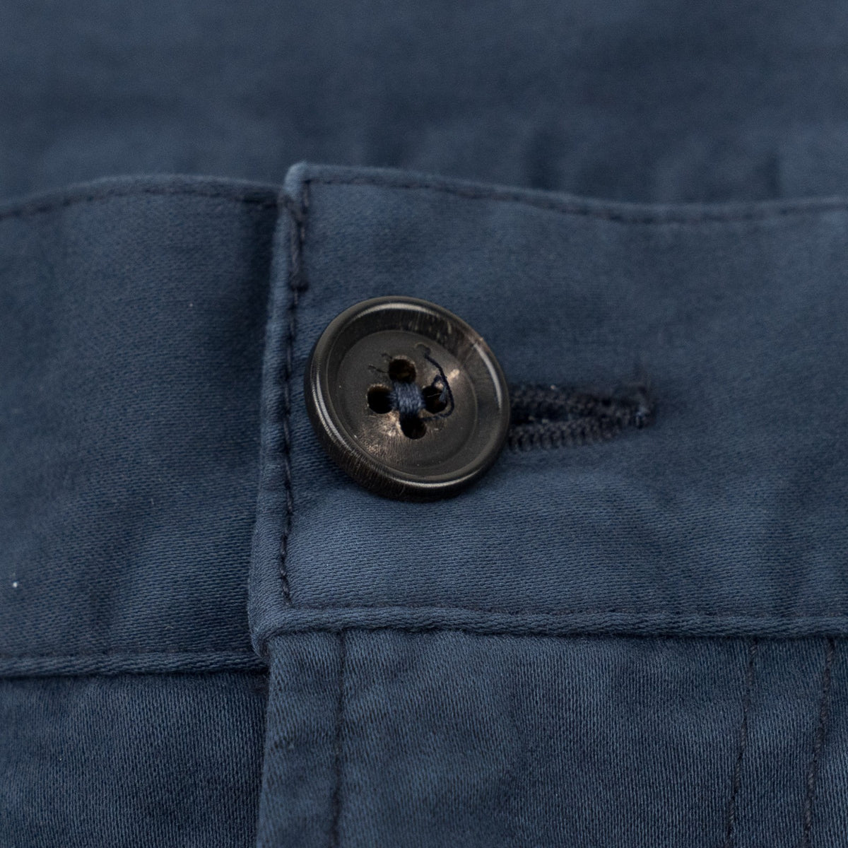 925$ ISAIA NAPOLI "Chiaia" Blue Chino Sport Pant Cotton Cashmere - Leather Tag