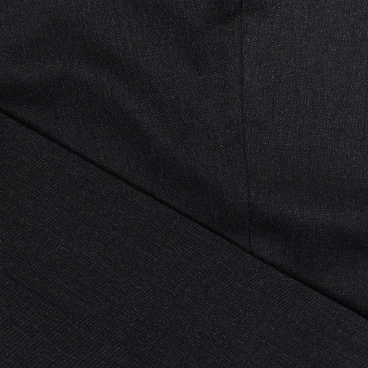 670$ RUBINACCI NAPOLI Charcoal Worsted Wool Dress Pant Handmade in Napoli