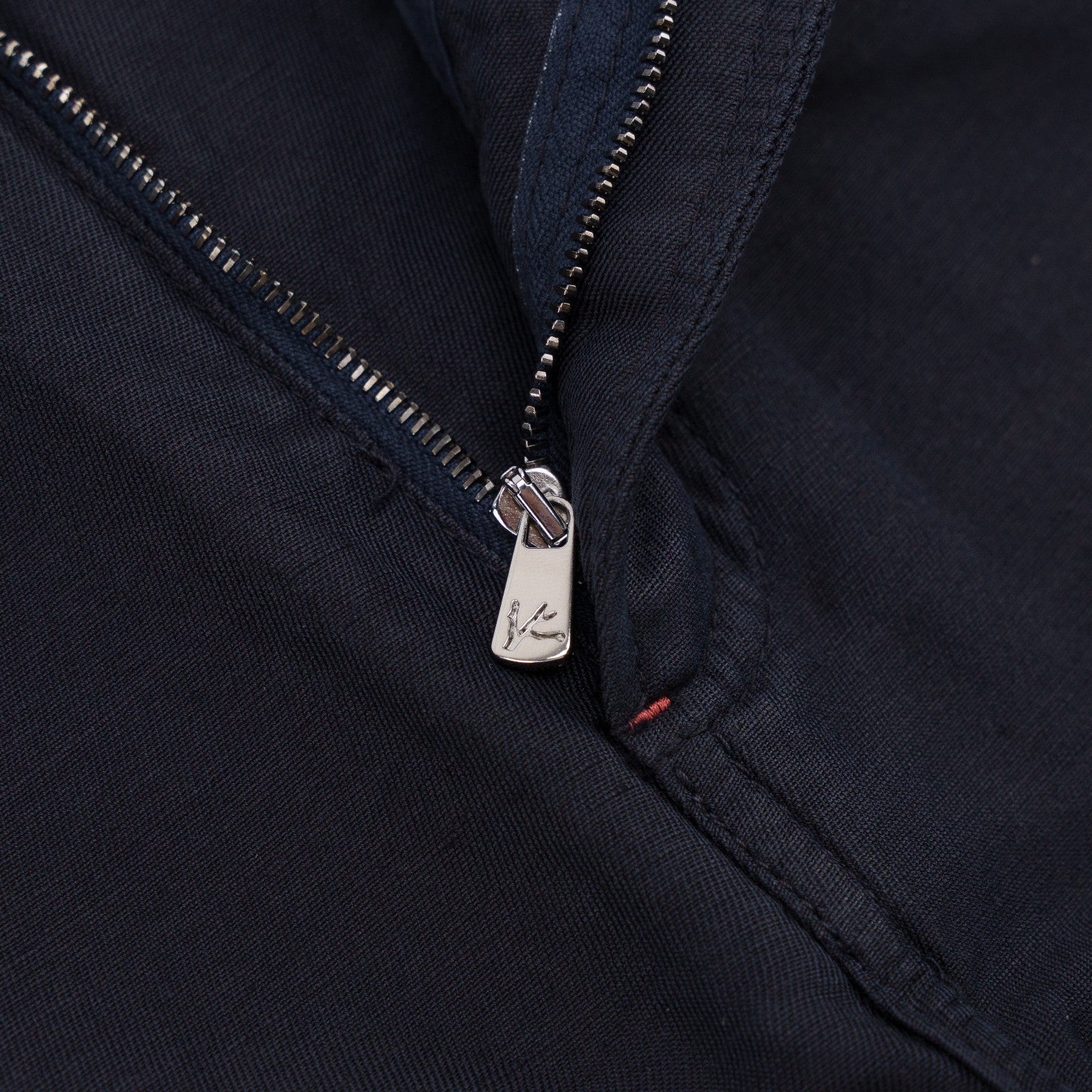 725$ ISAIA NAPOLI Blue Navy 5 Pocket Pant Trouser Cotton - Linen 32 US / 48 EU