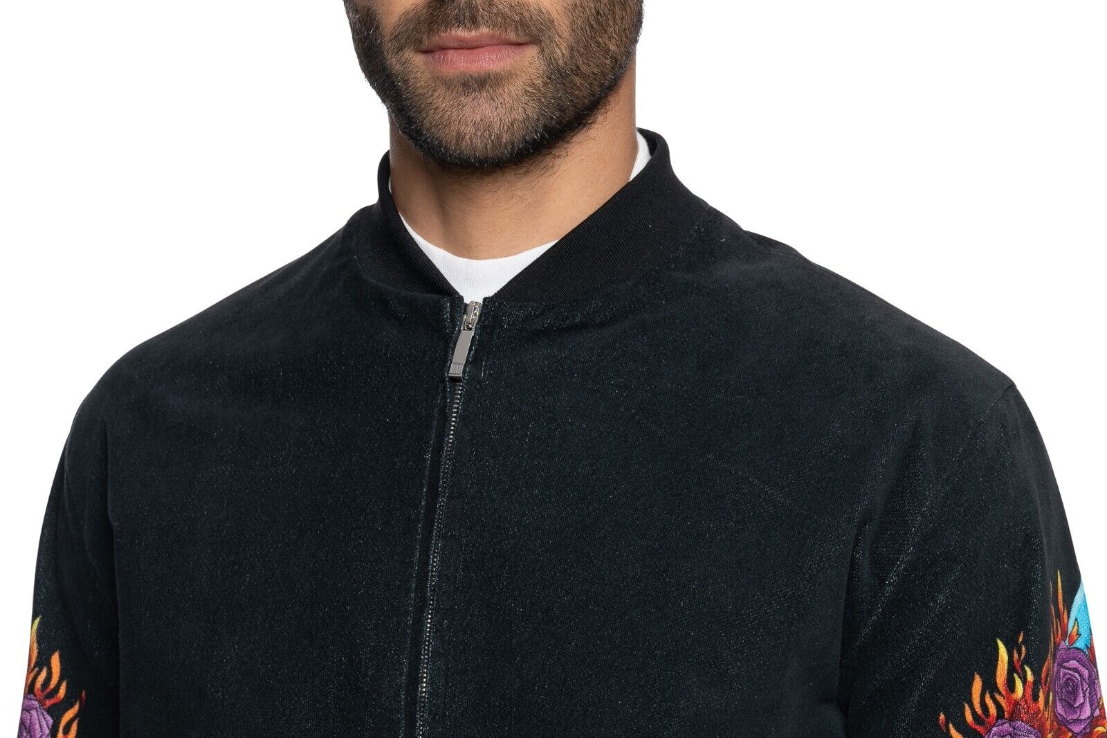 2000$ ITALO FERRETTI Bomber Jacket Cotton & Lining in 100% Silk 40 US / 50 EU
