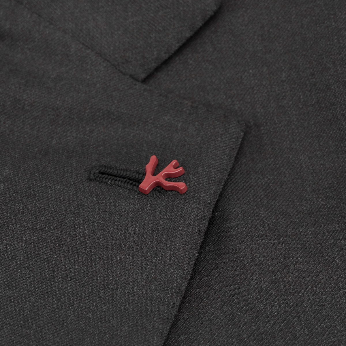 $7120 ISAIA "Gregorio" Dark Gray Suit Hand-Sewn Wool Aquaspider Water Repellent