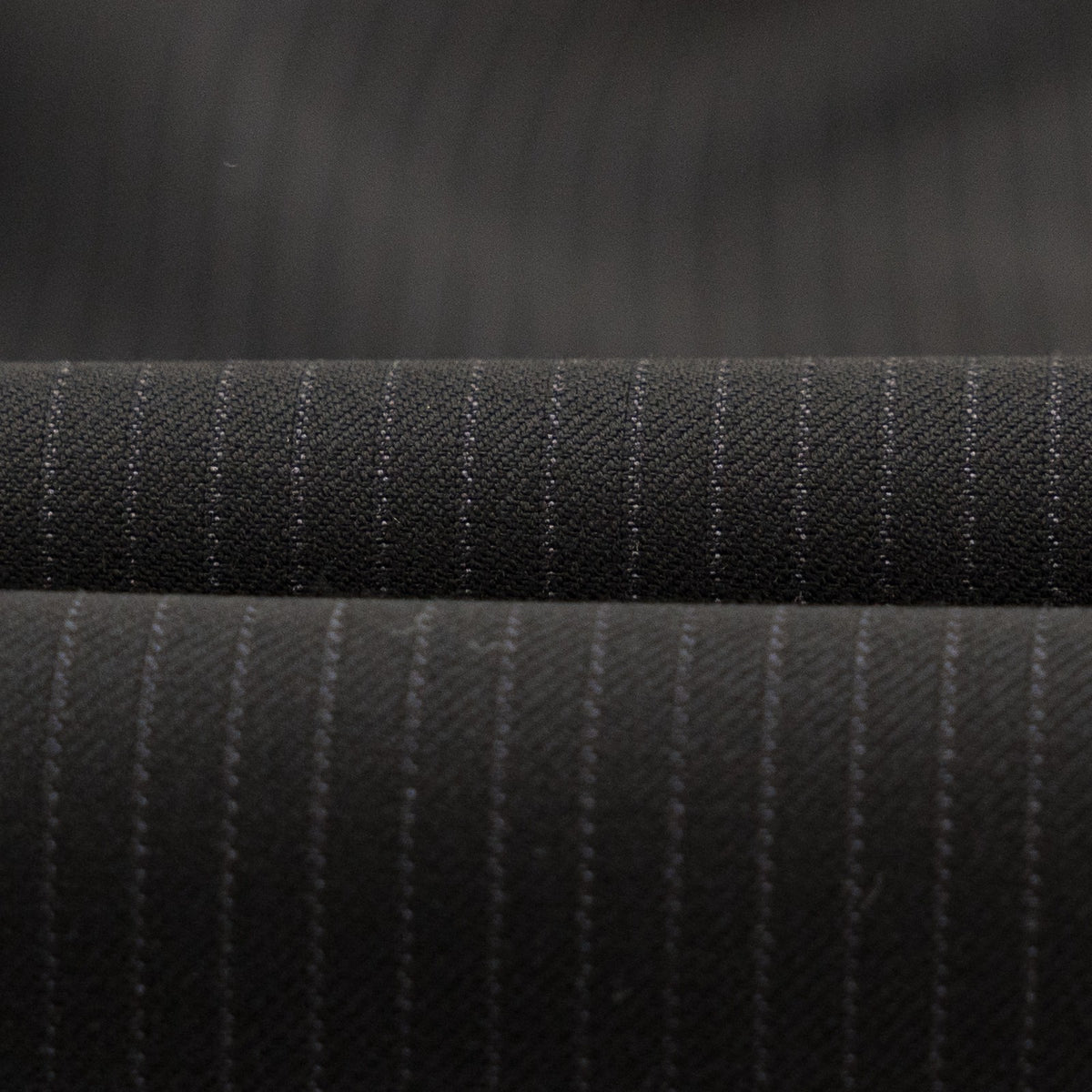 $6850 ISAIA NAPOLI "Capri" Black Suit Hand-Sewn Fine Wool Striped 8R