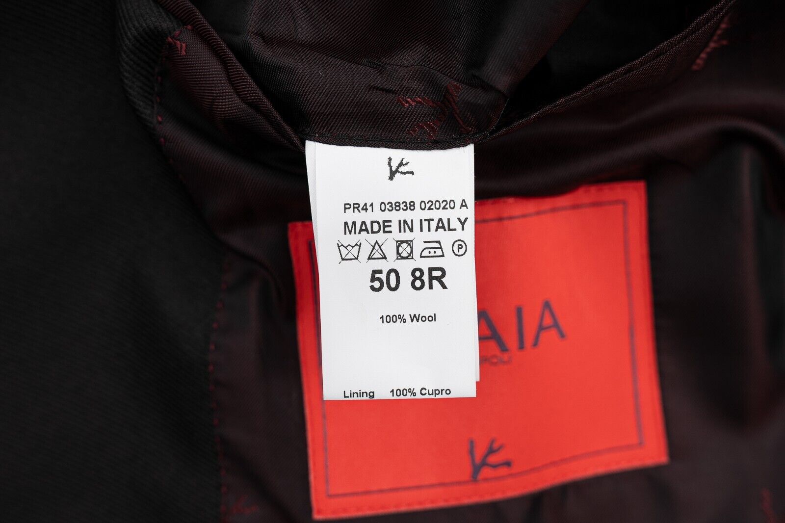 $5800 ISAIA NAPOLI Burgundy Jacquard Floral Tuxedo Jacket Wool  40 US / 50 EU 8R