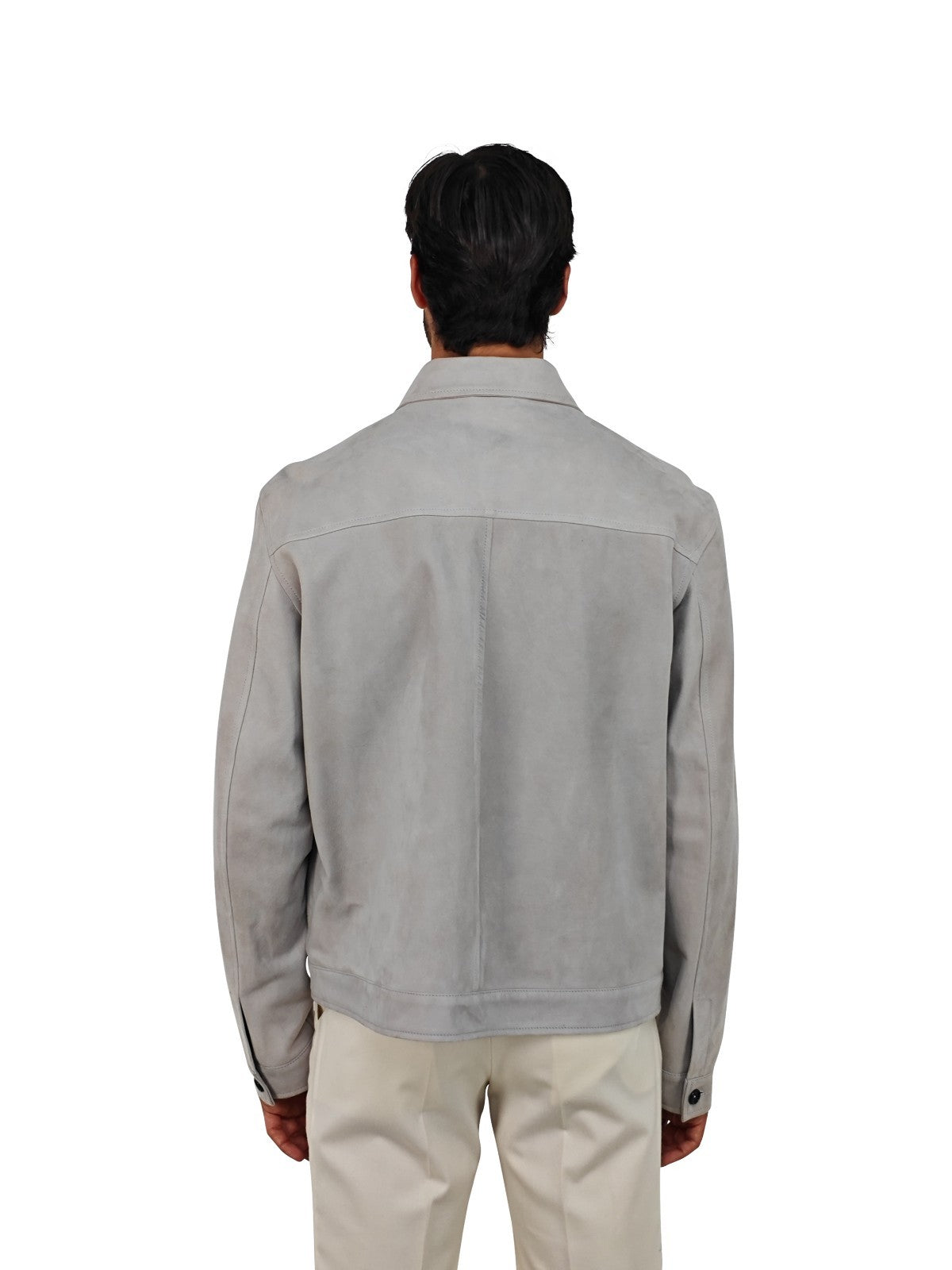 5200$ ISAIA NAPOLI "Portofino" Ice Jacket Lambskin Leather 42 US / 52 EU