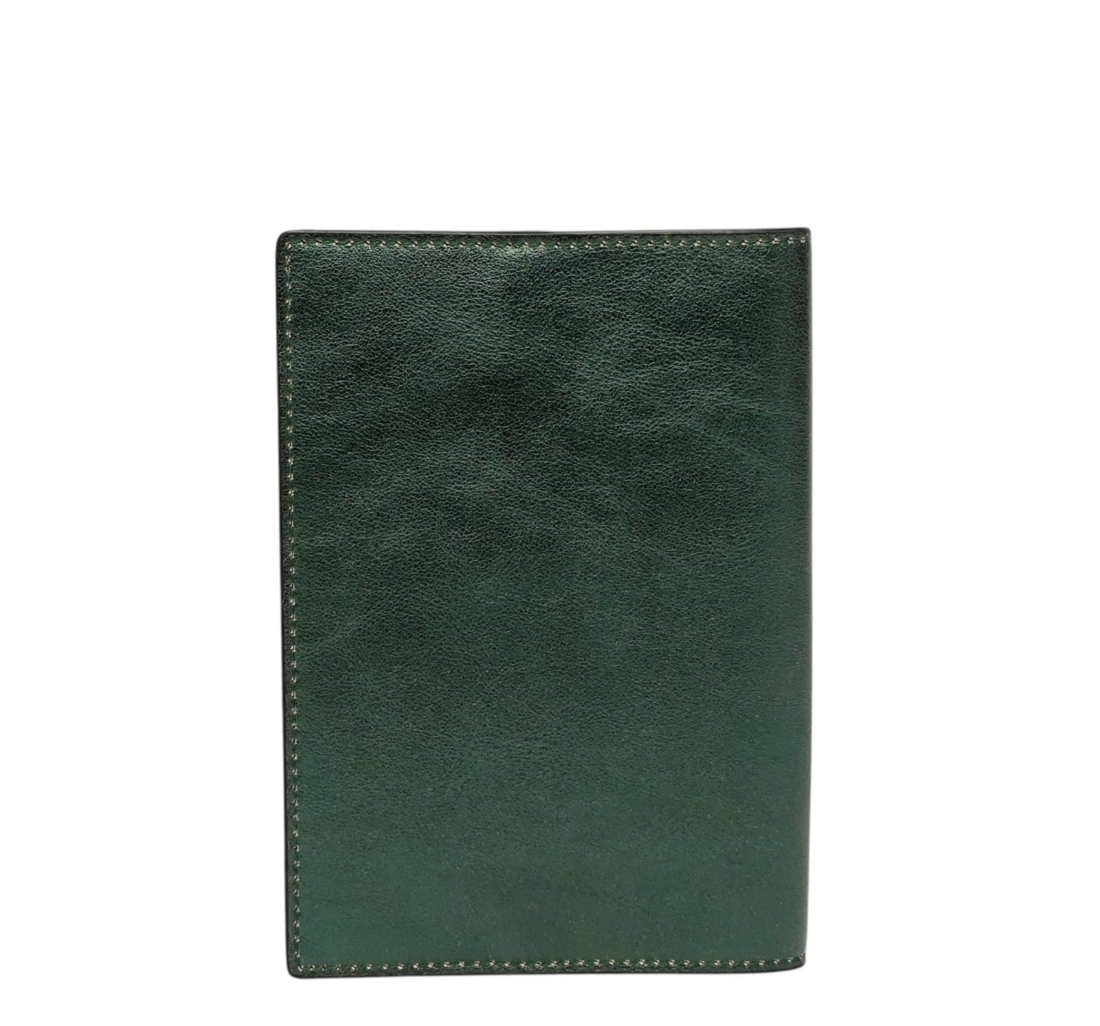 220$ PINEIDER FIRENZE 1774 "Metro Smooth" Passport Holder Calf Laminated Green