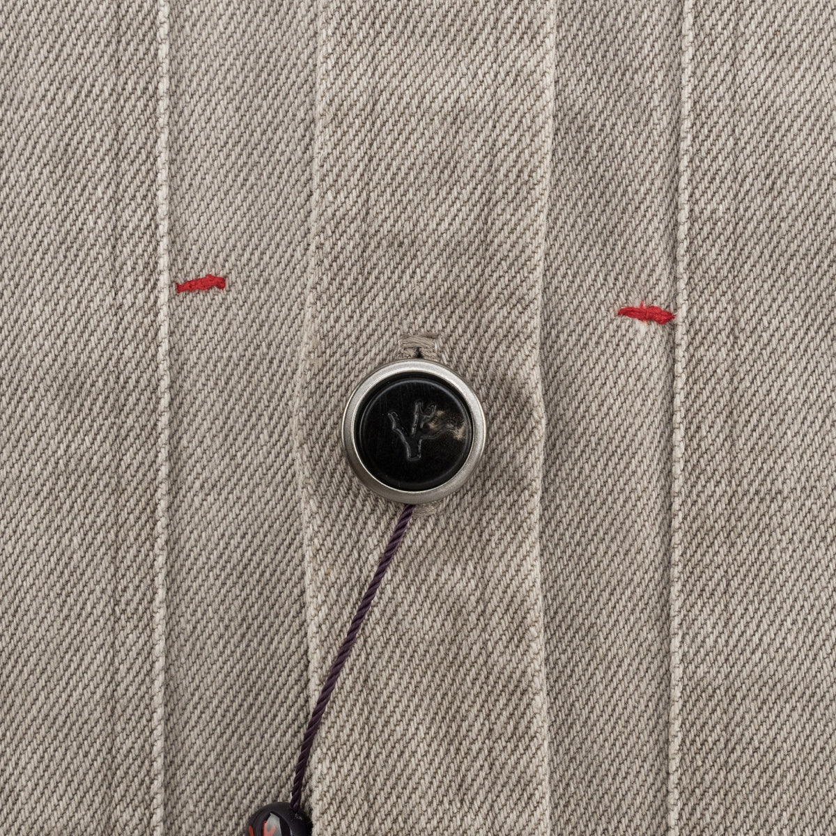 $1650 ISAIA NAPOLI Washed Sand / Beige Overshirt Jacket Denim Cotton Size S