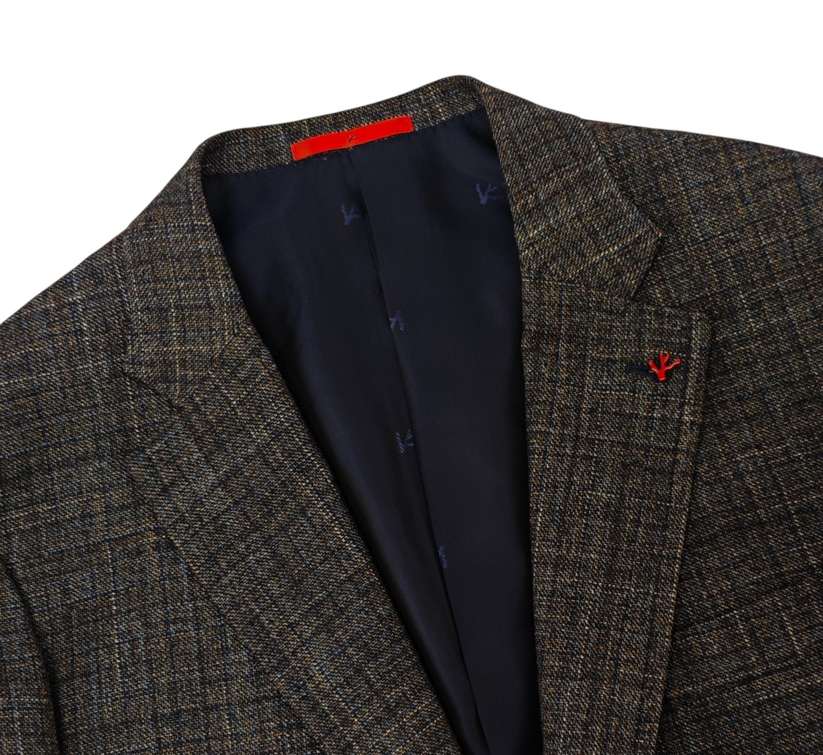 $5600 ISAIA NAPOLI "Capri" Brown Jacket Sport Coat Hopsack Wool 48 US / 58 EU 8R