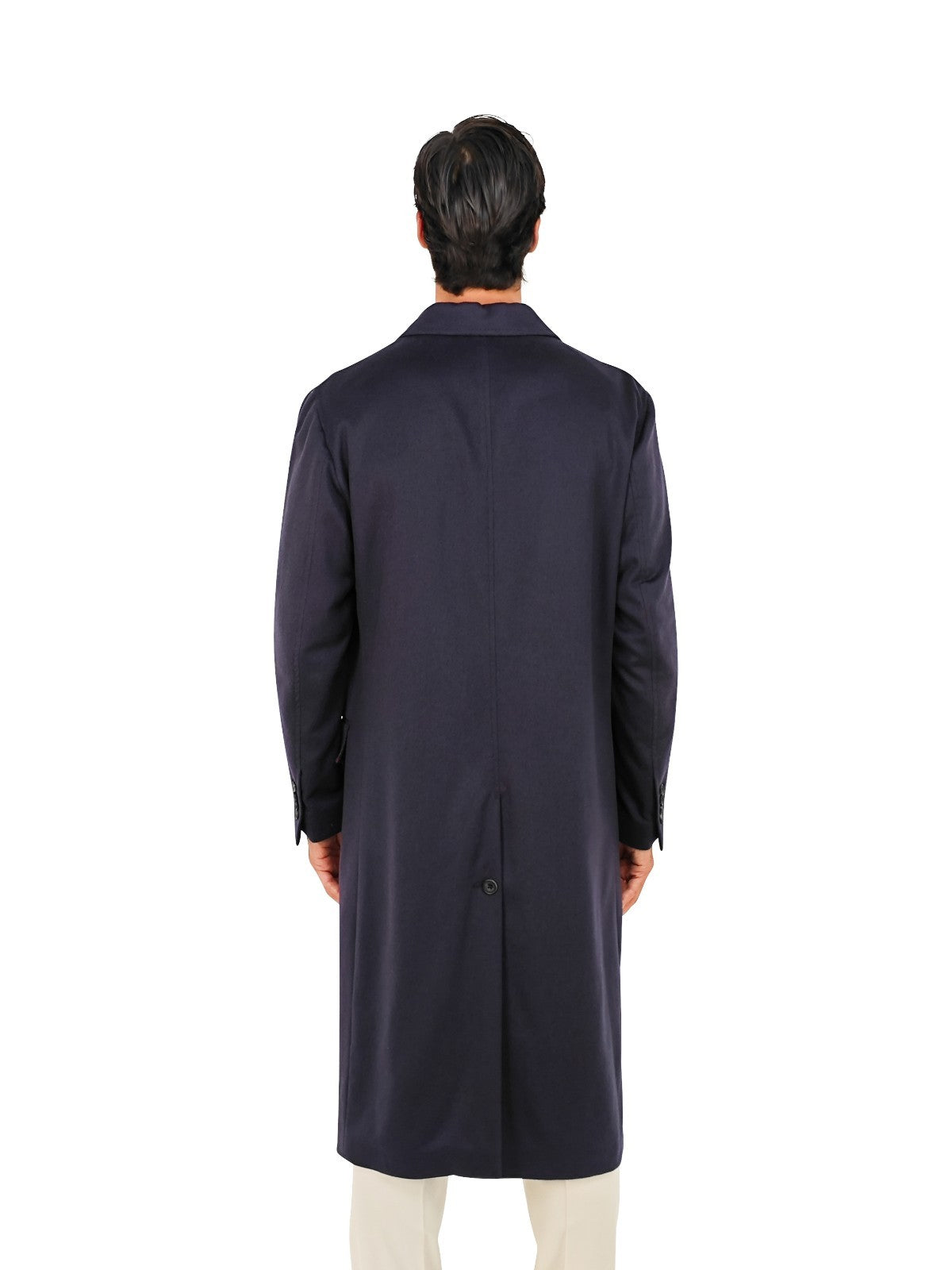 $3400 RUBINACCI "Skyfall 007" Blu Double Breasted Coat 100% Cashmere 40 US 50 EU