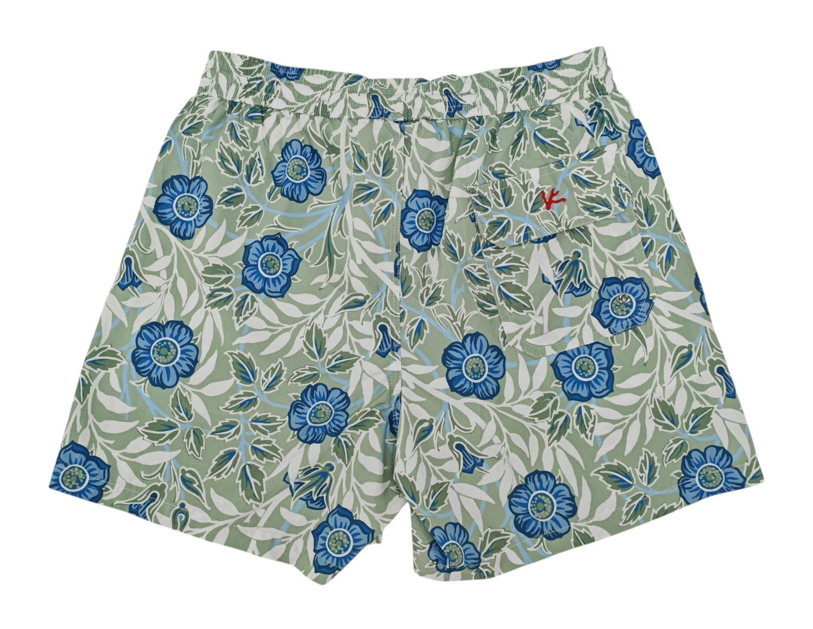 395$ ISAIA NAPOLI "Floral" Swimsuit Swim Trunks whit Drawstring Waist Size S