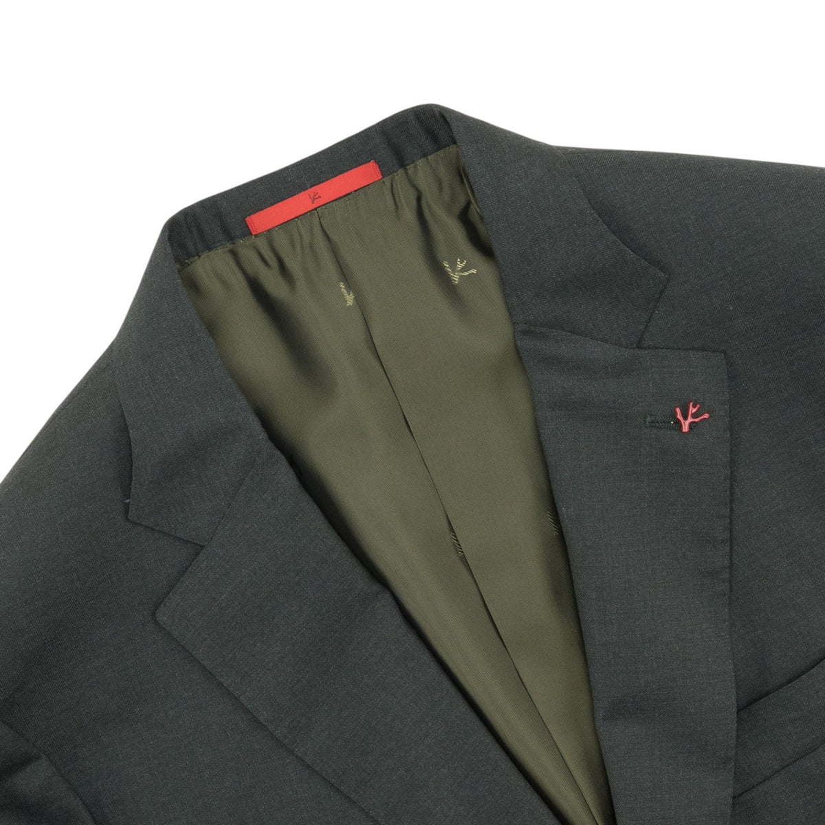 $7120 ISAIA "Gregorio" Gray Hand-Sewn Suit Fine Wool Aquaspider 46 US / 56 EU 7R