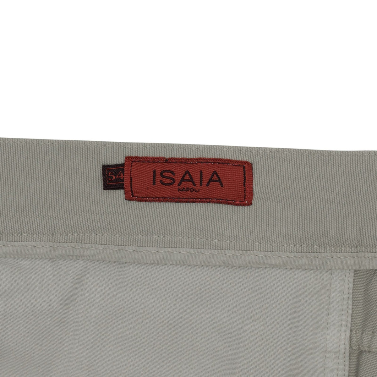 690$ ISAIA NAPOLI Light Grey 5 Pockets Trouser Pant Cotton 38 US / 54 EU