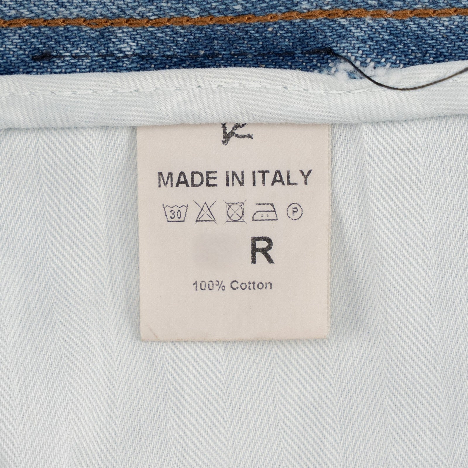 795$ ISAIA NAPOLI Light Blue Denim Jeans Pant Cotton - Leather Tag Straight Leg