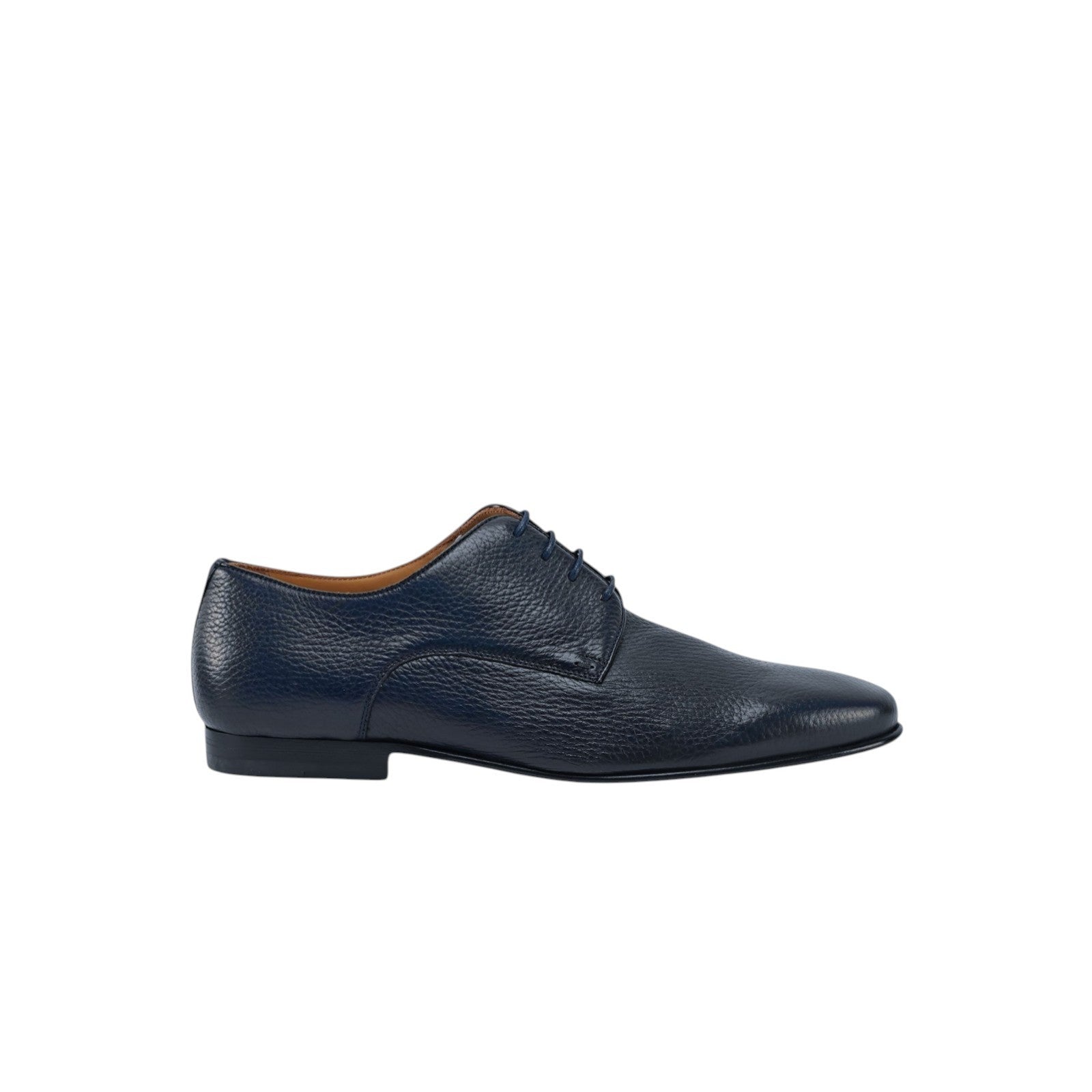 1200$ TESTONI "Portonovo" Blue Derby Shoes Soft Deerskin 8 UK / 9 US / 42 IT