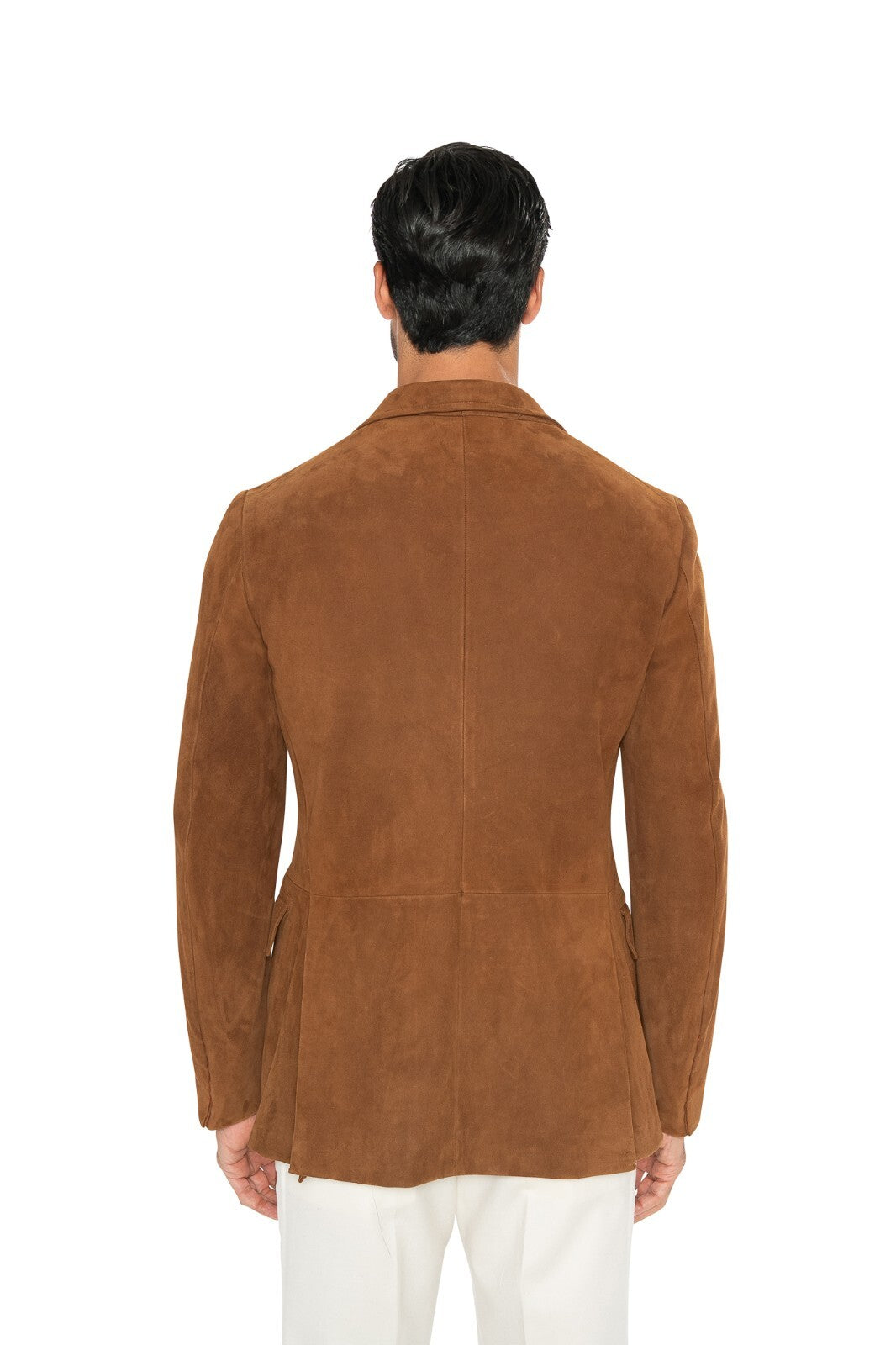 6800$ ISAIA Camel Safari Jacket Suede 100% Lambskin Leather 38 US 48 EU