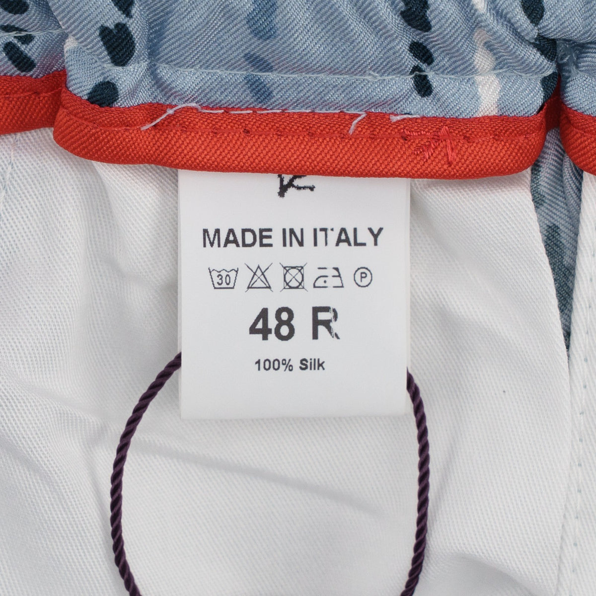 2800$ ISAIA Blue Artistic Striped Tracksuit Sport Set 100% Silk Satin Size M