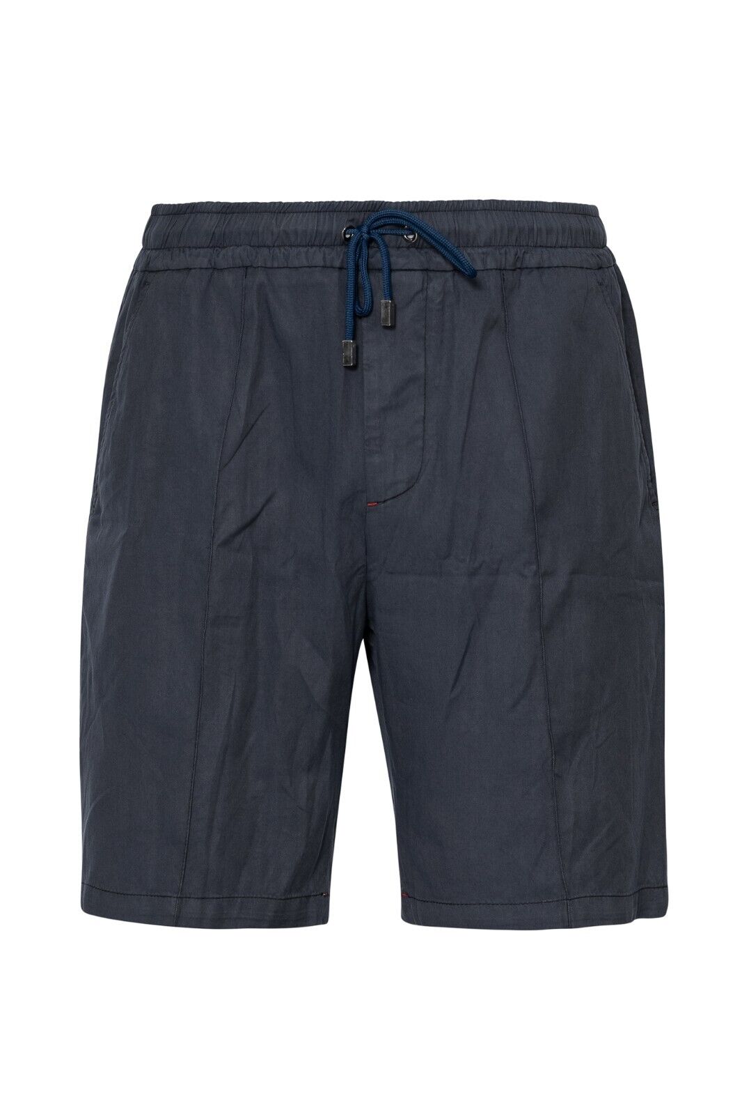650$ ISAIA NAPOLI Blue Drawstring Sport Short Pant Cotton Blend