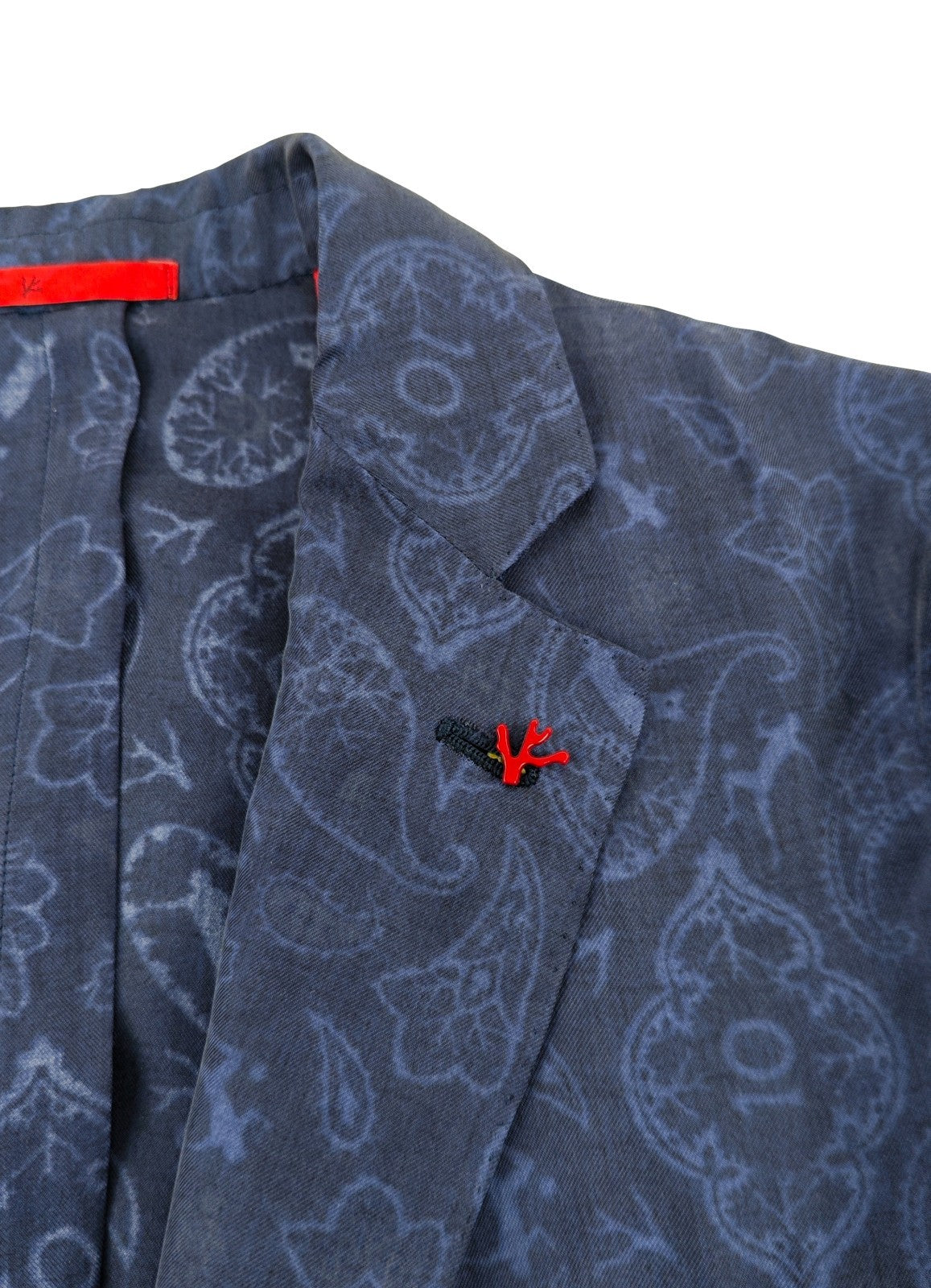 $5500 ISAIA NAPOLI "MARADONA 10" Blue Jacket Sport Coat 100% Silk 34 US / 44 EU