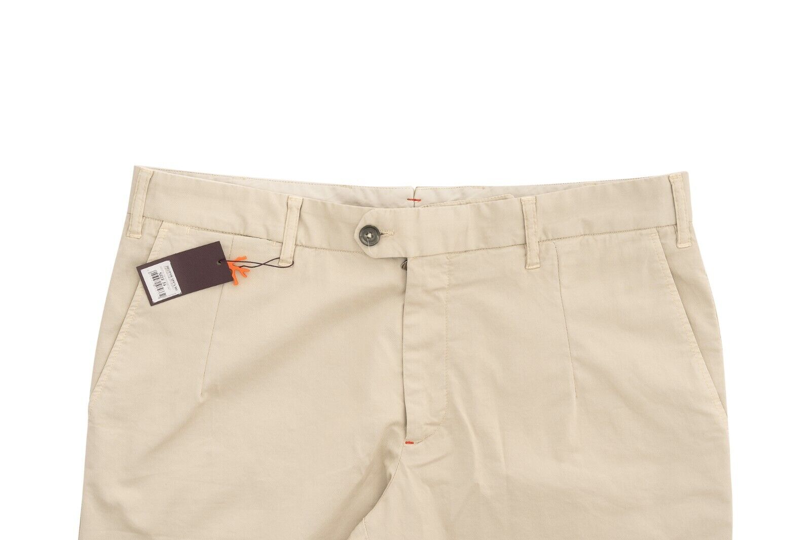 750$ ISAIA NAPOLI Beige Chino Short Sport Pant Cotton 38 US / 54 EU