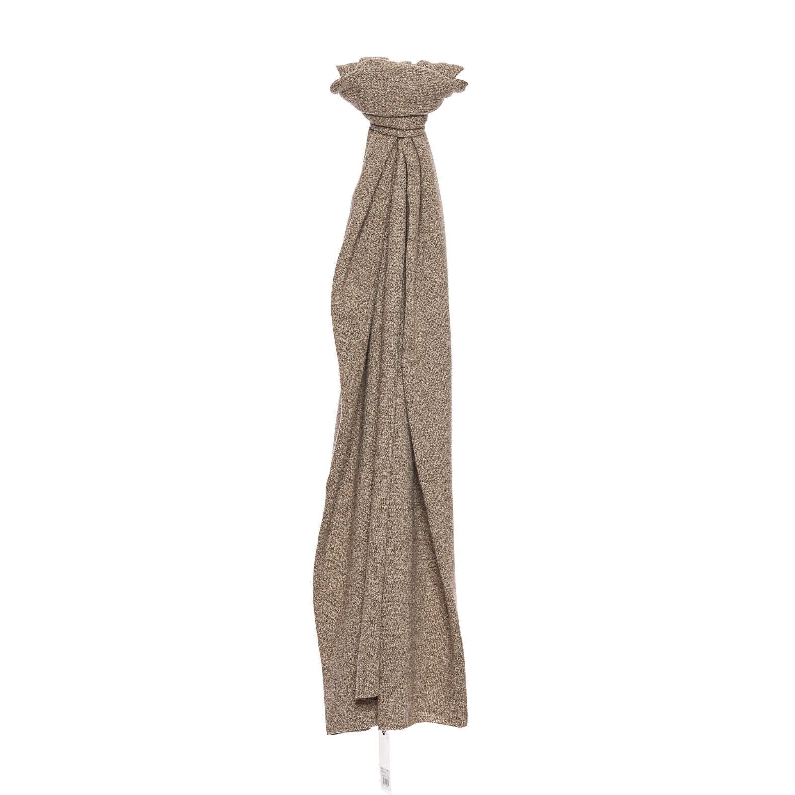 360$ FEDELI CASHMERE Casual Chic Stole Scarf Beige 100% Soft Cashmere
