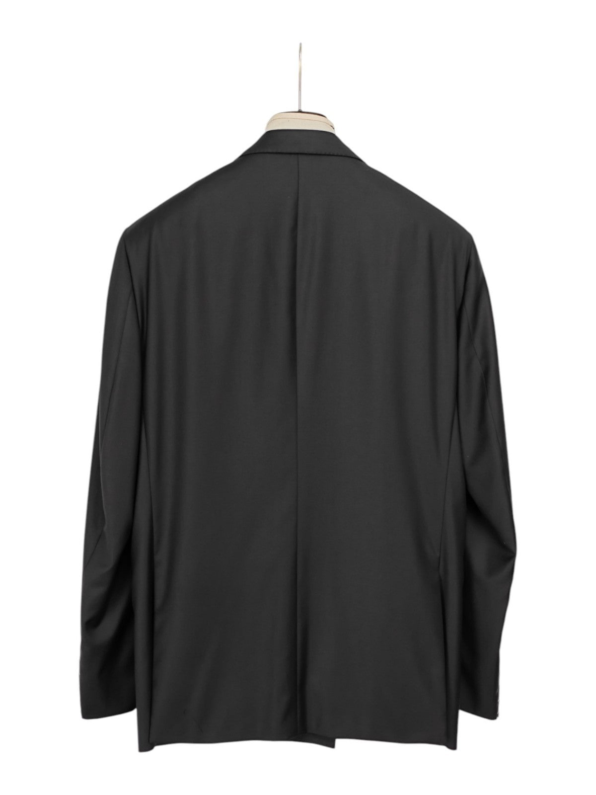 $2200 RAFFAELE CARUSO Black Suit LORO PIANA Wool 150's 44 US / 54 EU