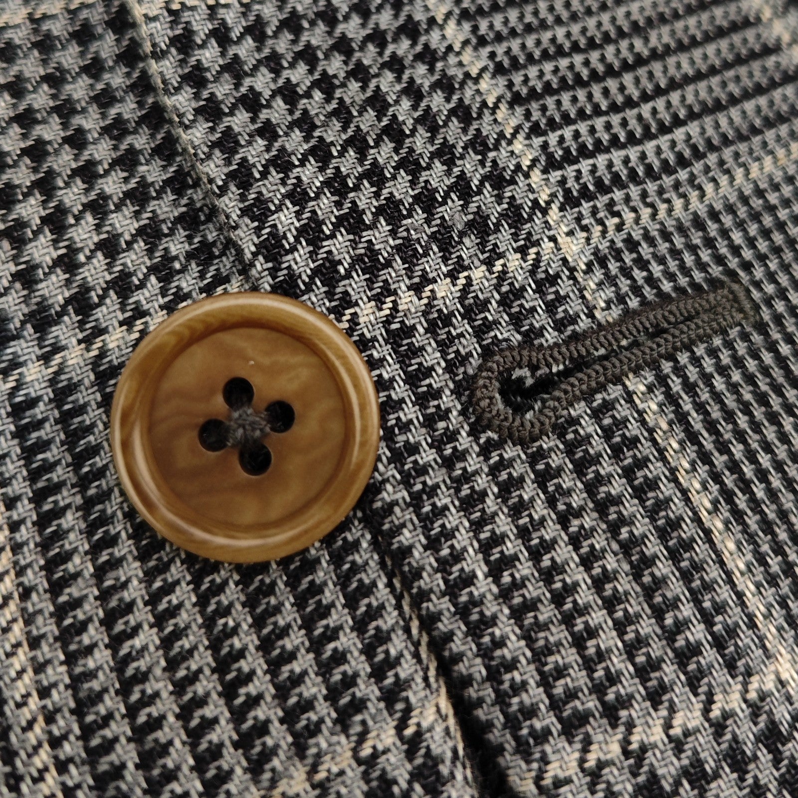 1400$ BURBERRY LONDON Grey Prince of Wales 100% Linen Jacket Sport Coat 3/2 Roll