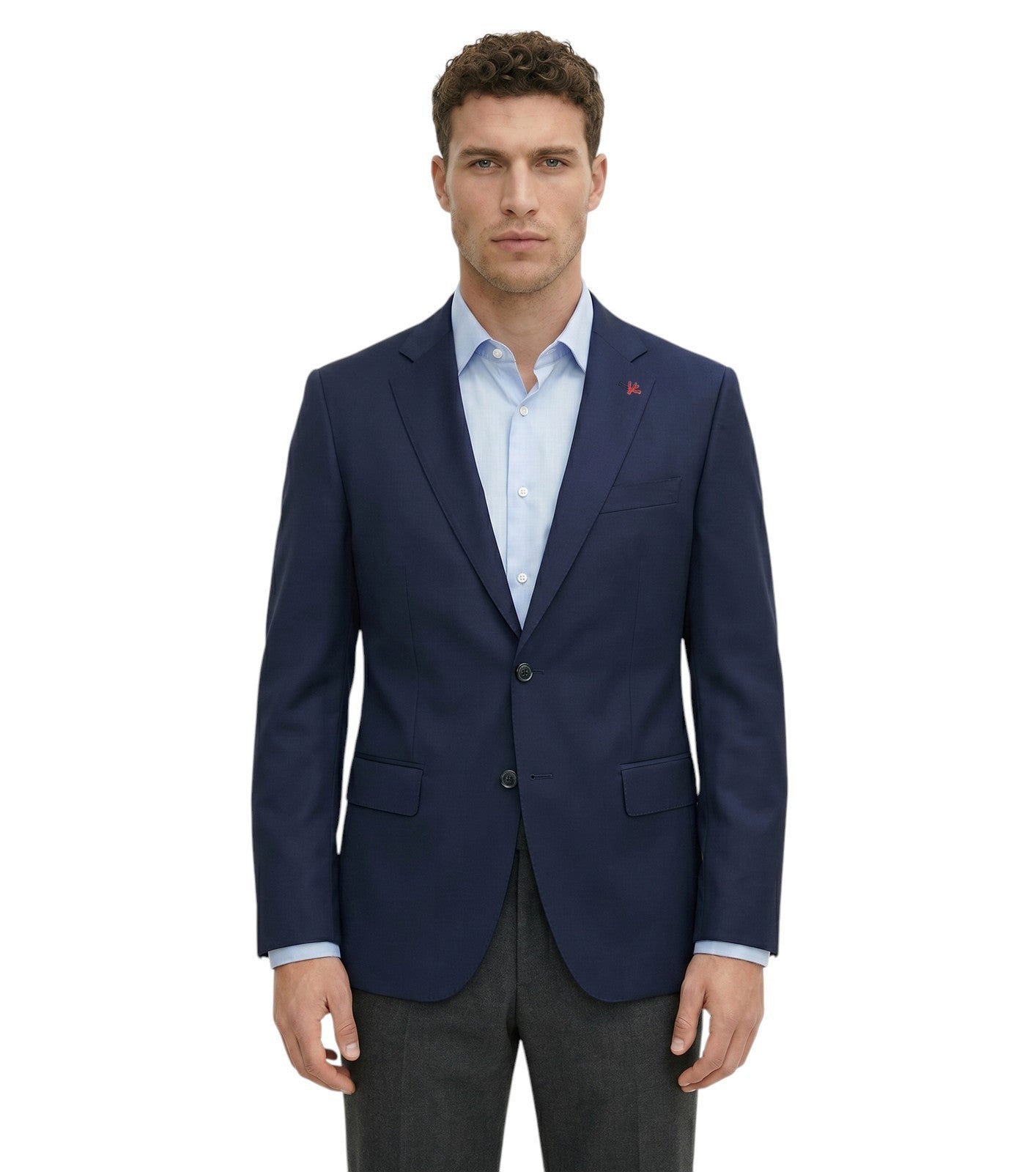 $5750 ISAIA "Sanita" Aquaspider Blue Jacket Sport Coat 42 US / 52 EU 8R