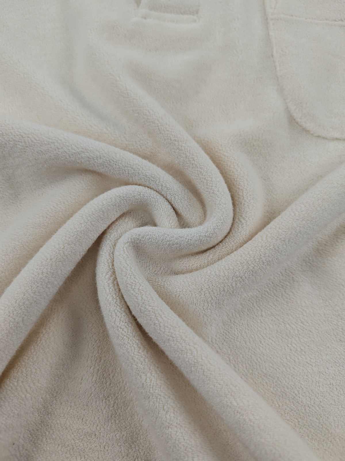 $1250 ISAIA NAPOLI Ivory Terry Short Tracksuit Cotton Silk Size M