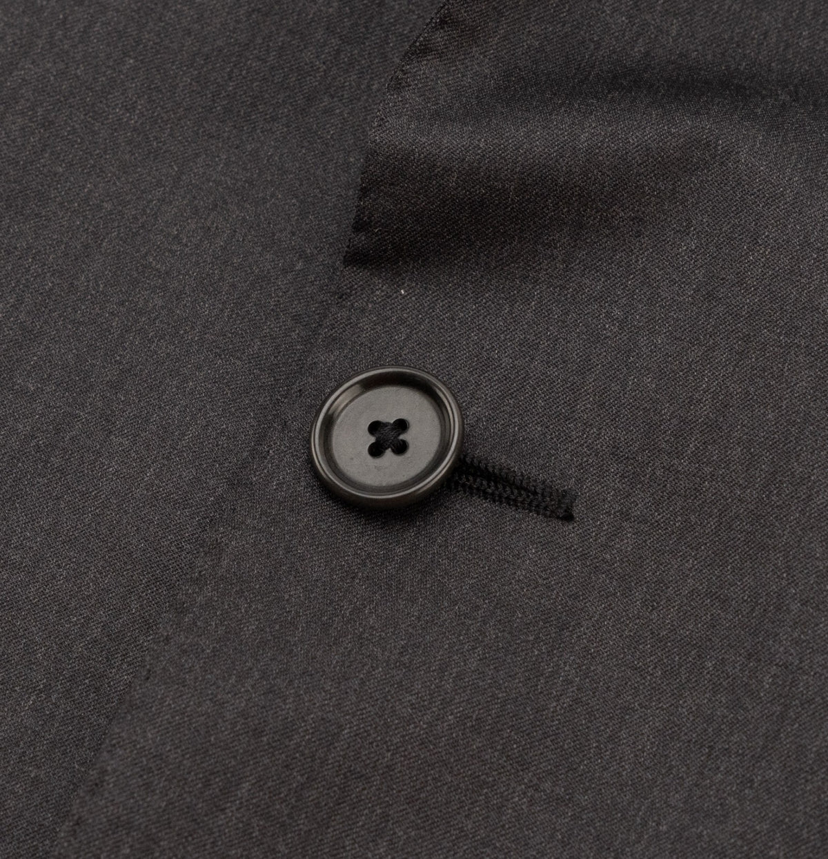 $2400 RAFFAELE CARUSO Dark Gray 3/2 Roll Suit Fine Wool 110's 42 US / 52 EU