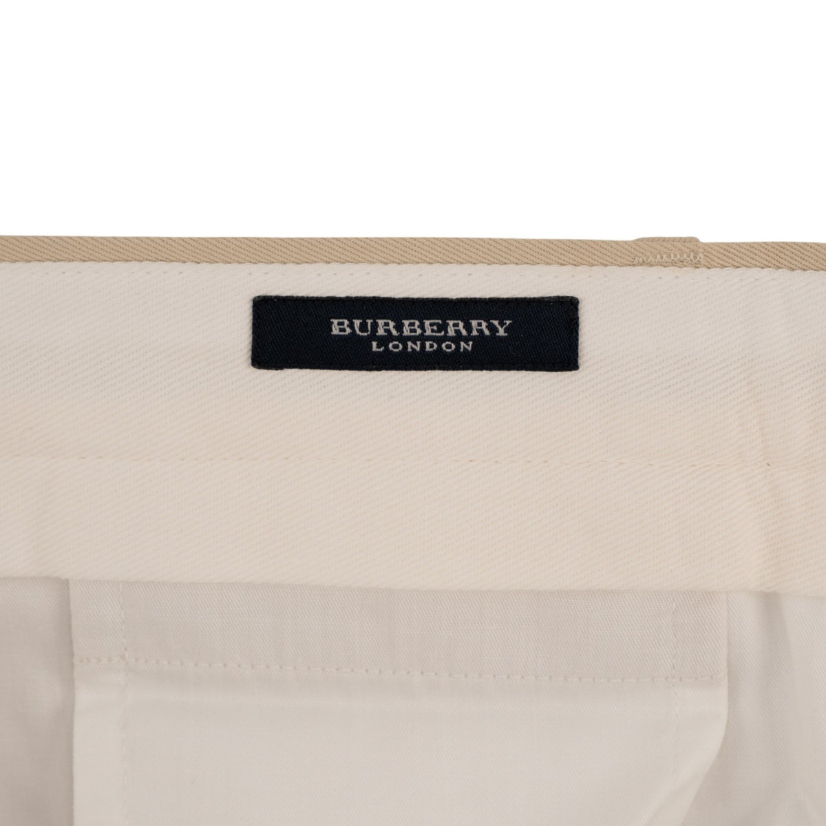 700$ BURBERRY LONDON Beige Chino Cotton Trouser Pant Regular Fit 42 US / 58 EU