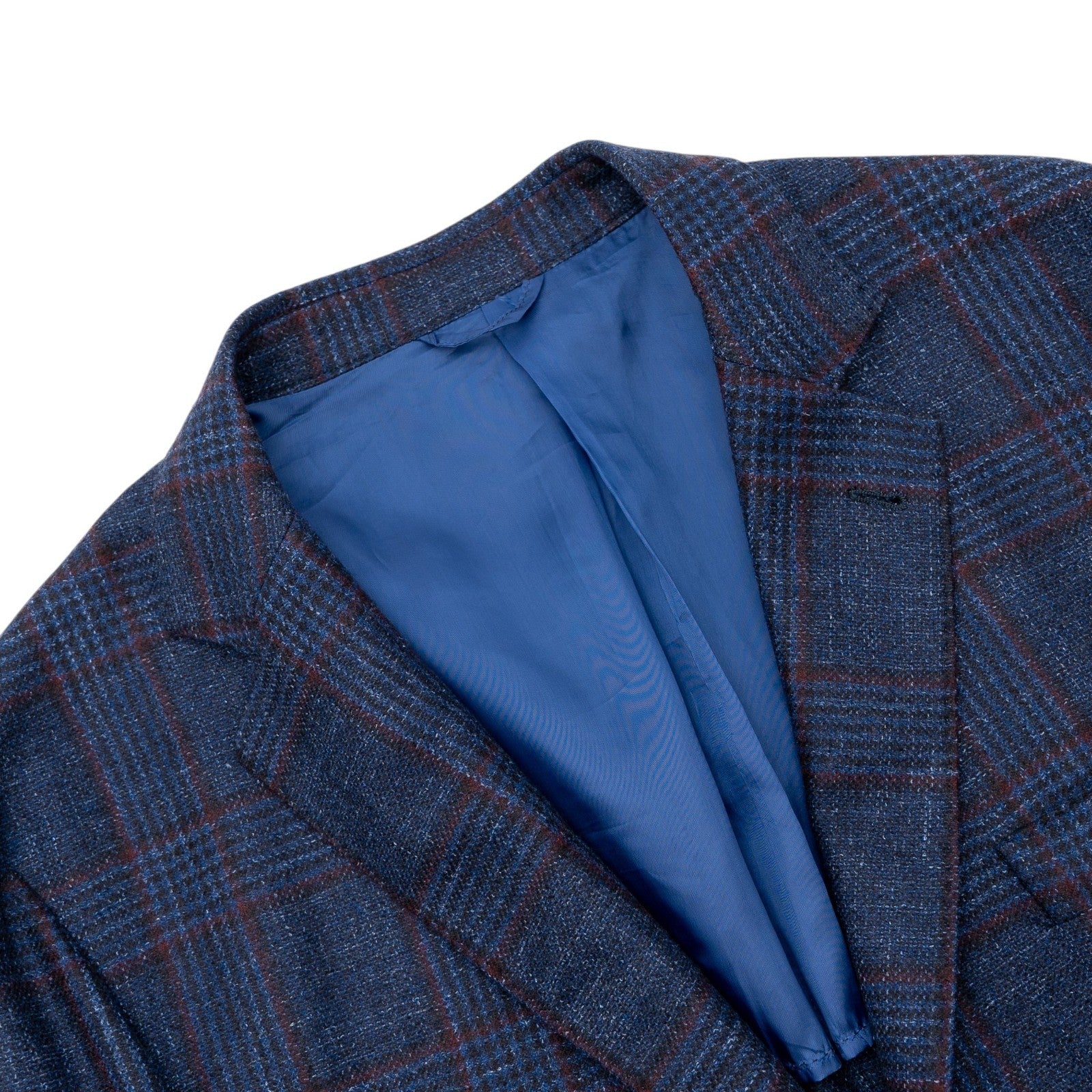 1900$ SARTORIO KITON Blue Jacket Sport Coat Wool - Silk - Linen 54 US / 64 EU