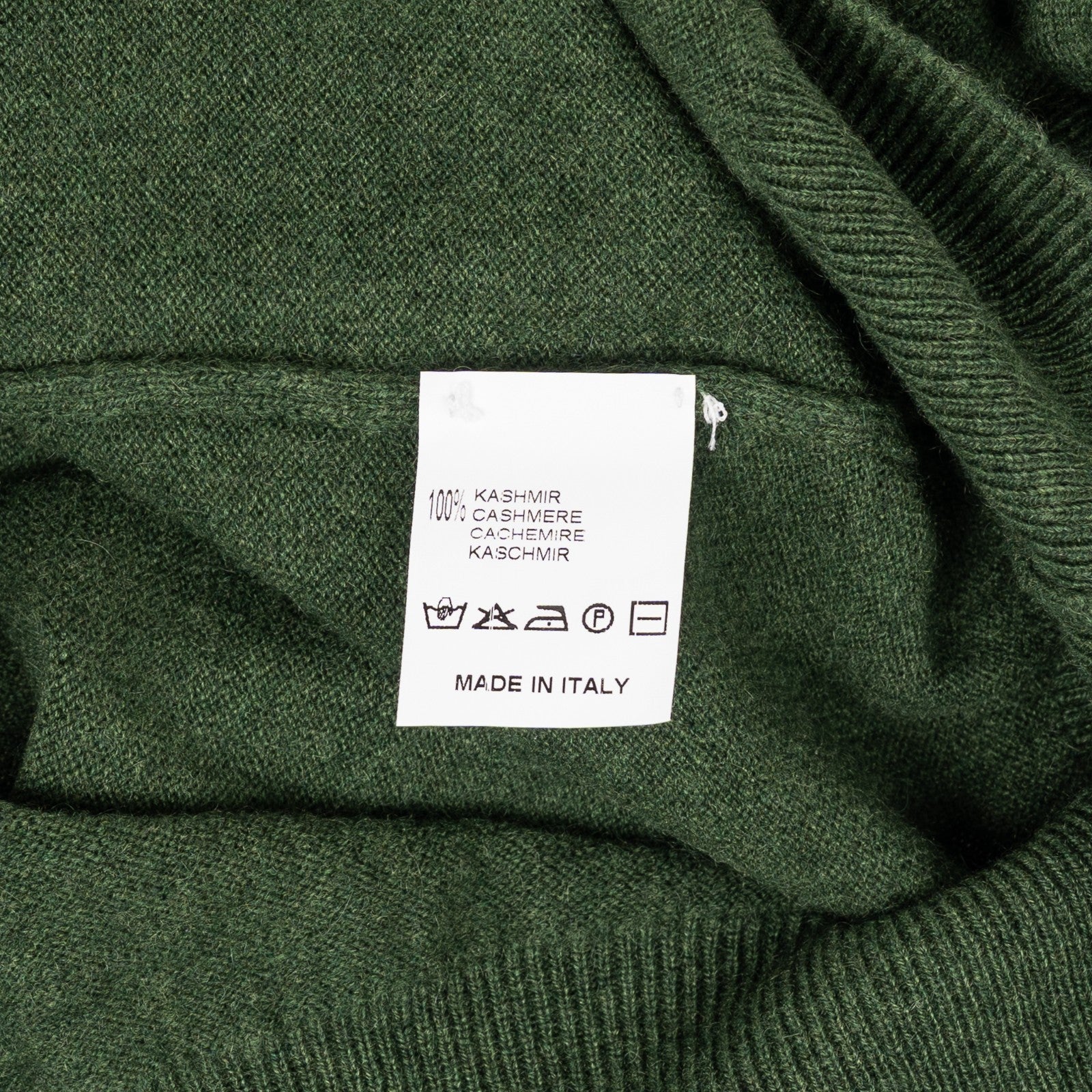 750$ RUBINACCI NAPOLI Green Sweater Crewneck 100% Soft Cashmere 38 US / 48 EU